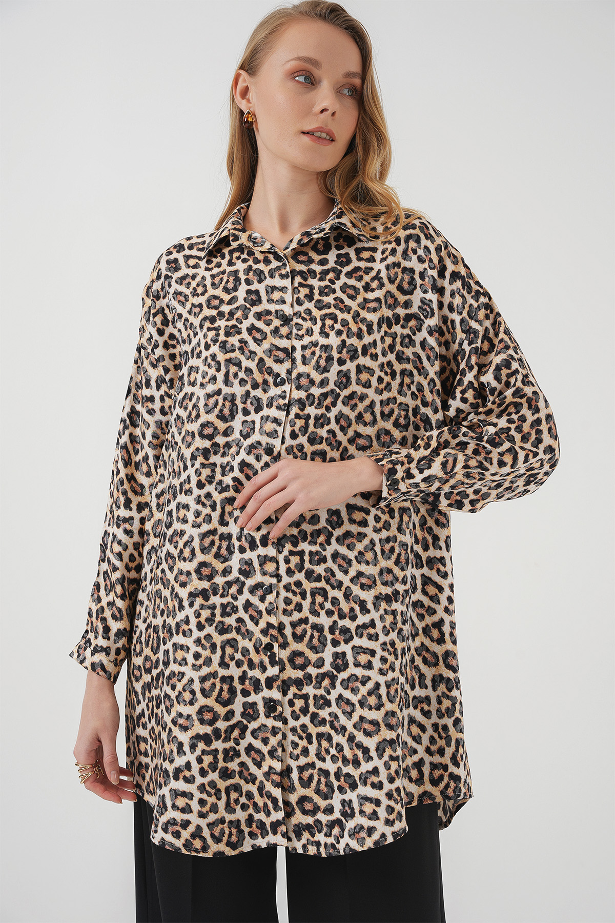 Women's Striped Oversize Blouse 967 