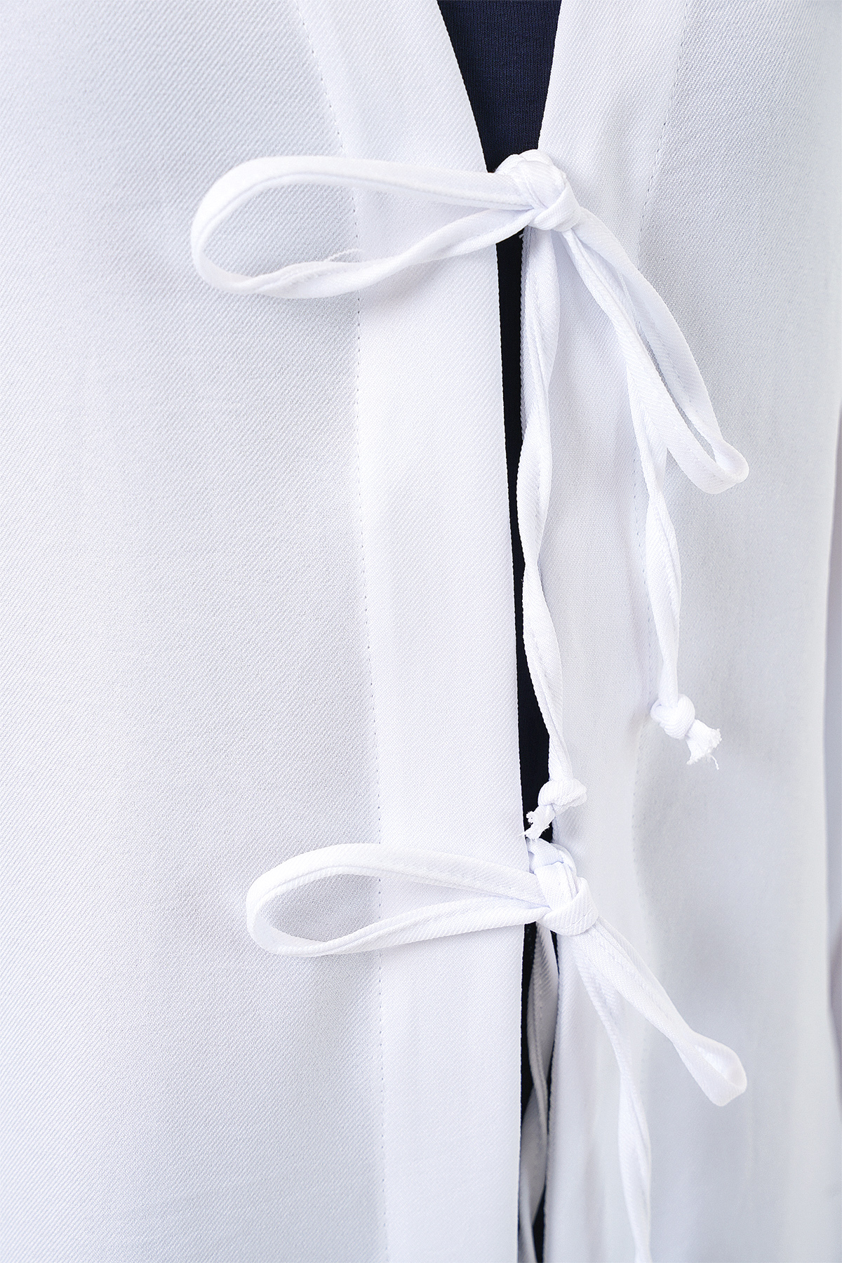 Keten Tesettür Kimono 5968 - Beyaz