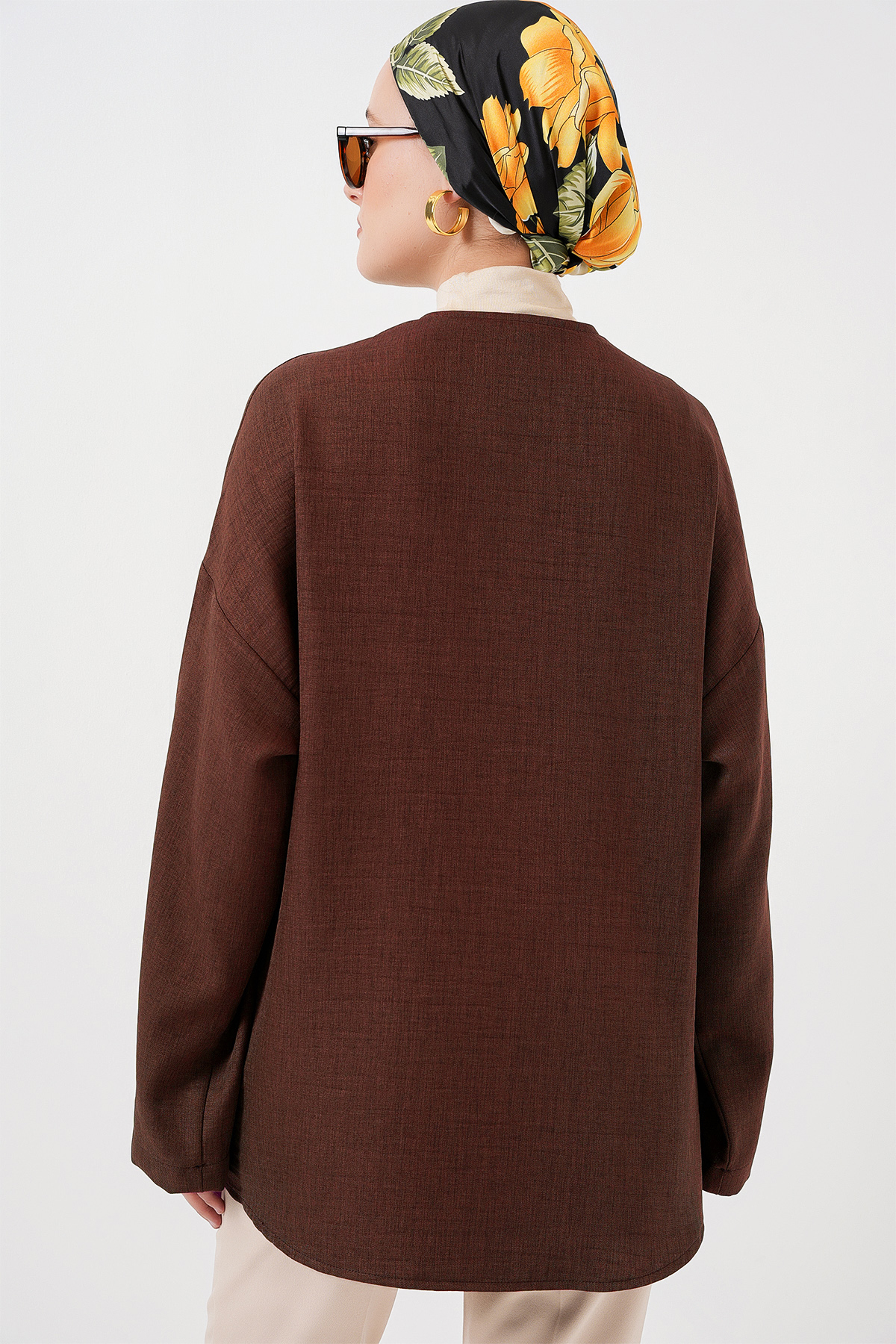 Linen Hijab Kimono 5968 