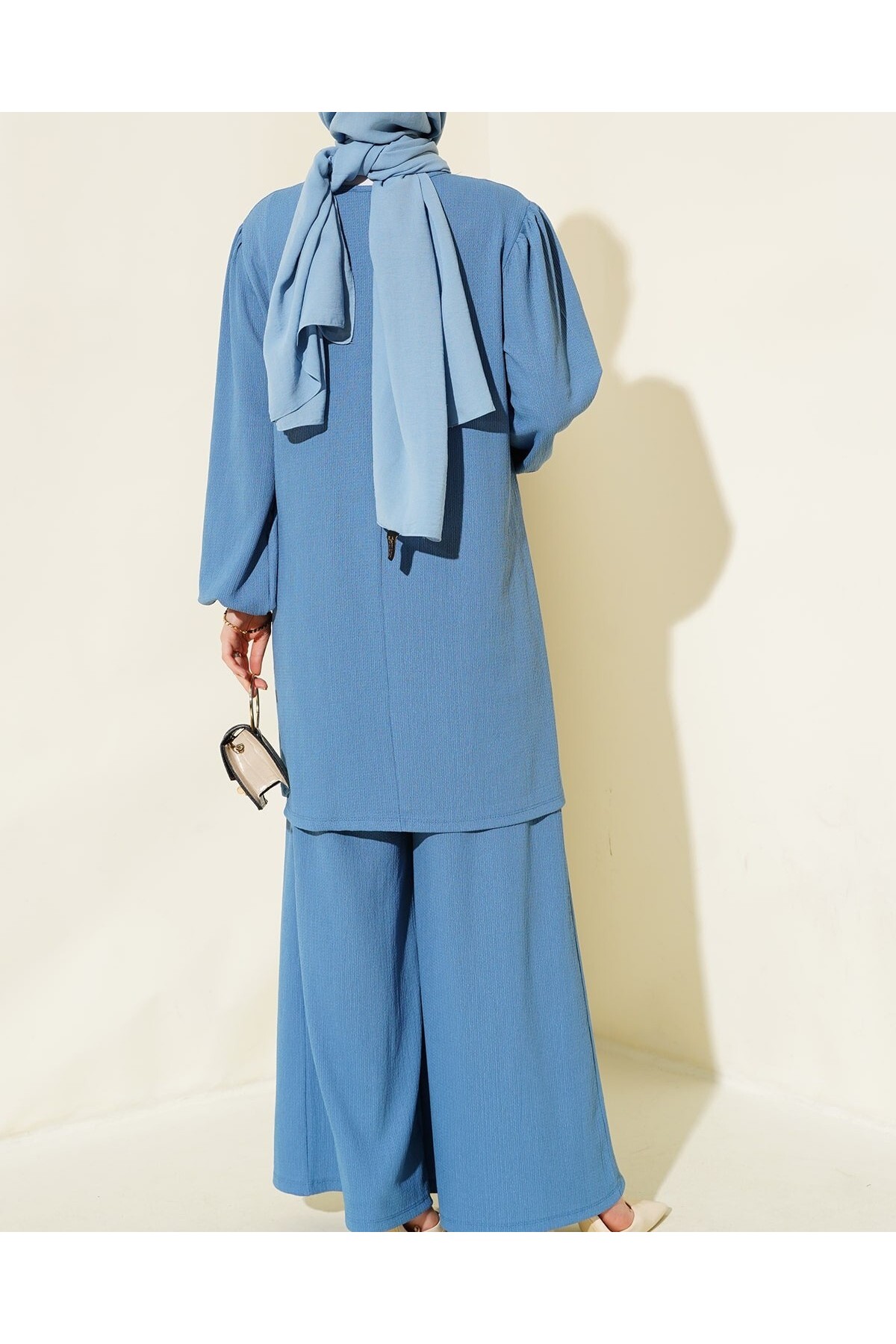 Women's Indigo Tunic Trousers Bottom Top Set 6663