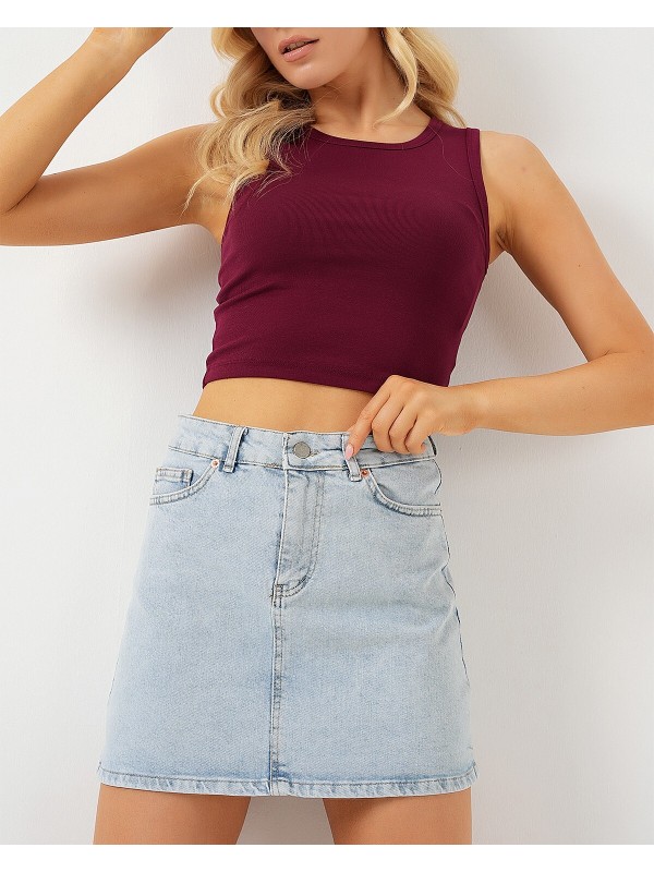 Women's Mini Denim Skirt 8049 