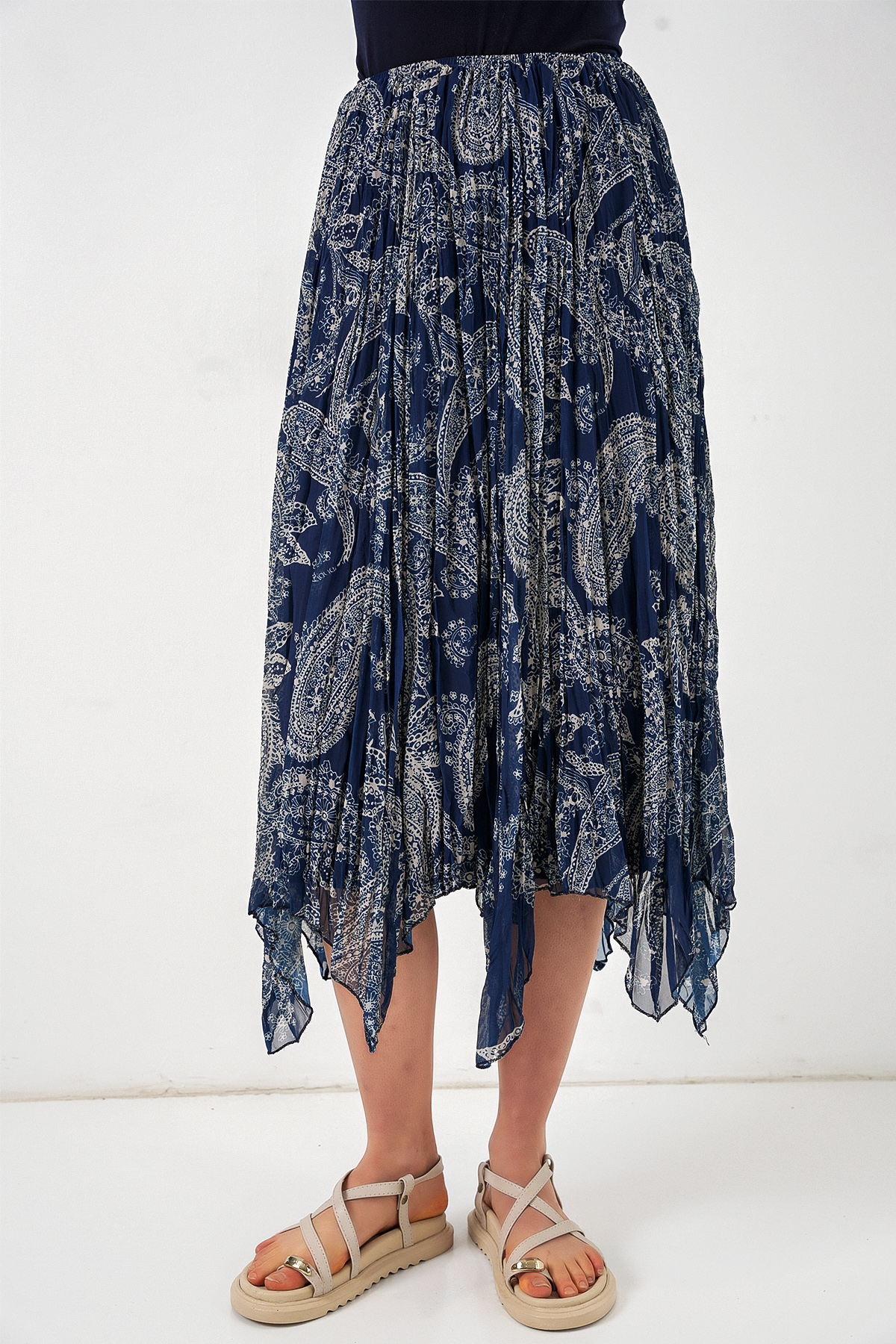 Women's Asymmetrical Tulle Chiffon Skirt 8061 