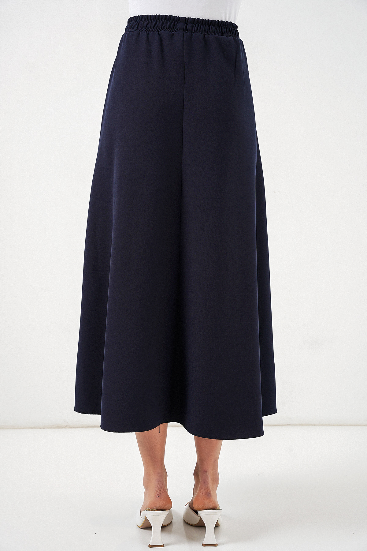 Women's Long Skirt with Elastic Waistband 8072 