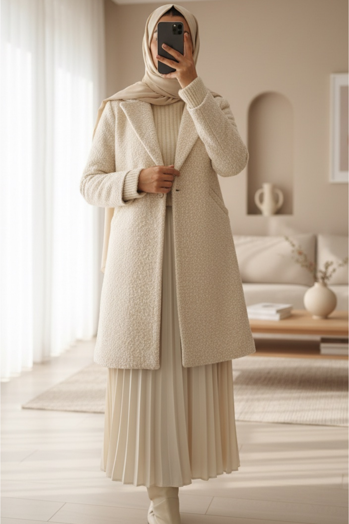 9082 Oversize Cashmere Coat 