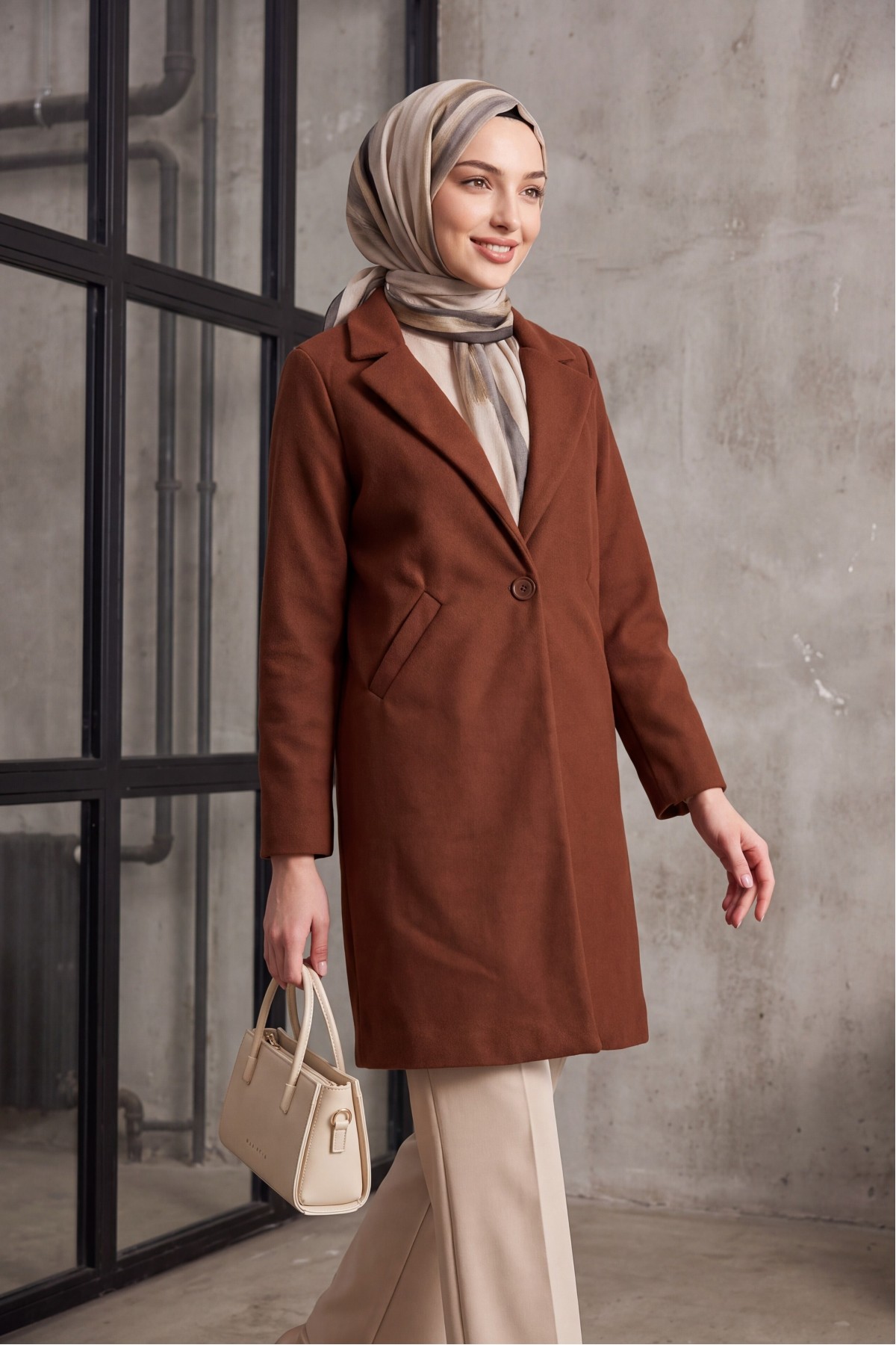 9085 Kaşe Kaban - D.Kahve