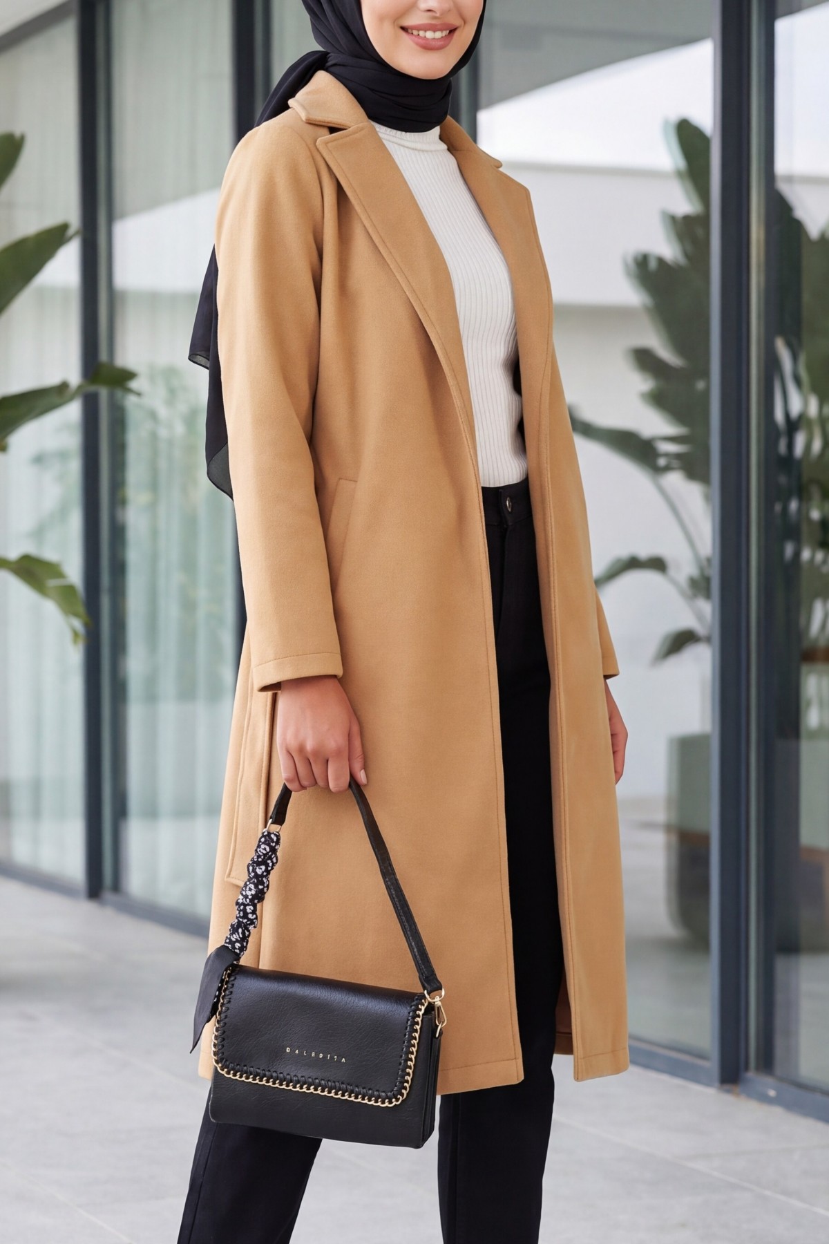 9118 Double Breasted Cashmere Coat 