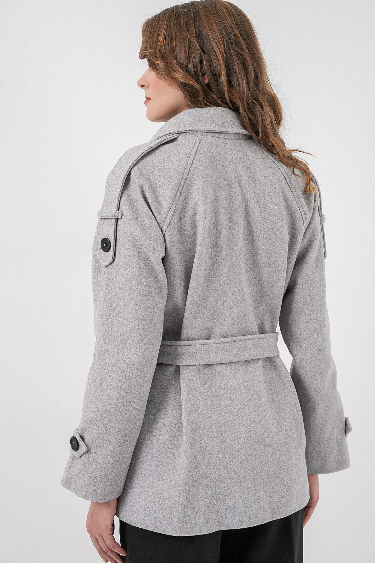 Women's Belted Cashmere Coat 9162 