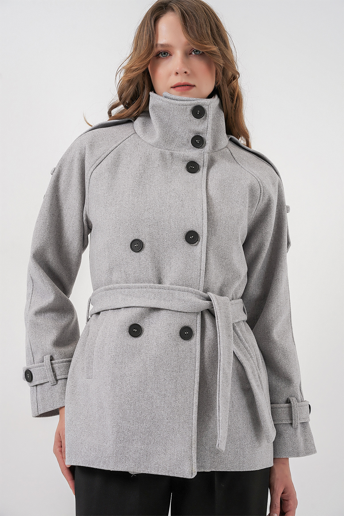 Women's Belted Cashmere Coat 9162 