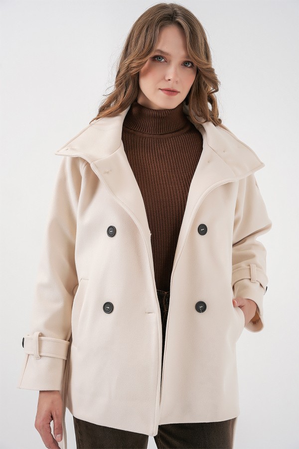 Women's Belted Cashmere Coat 9162 
