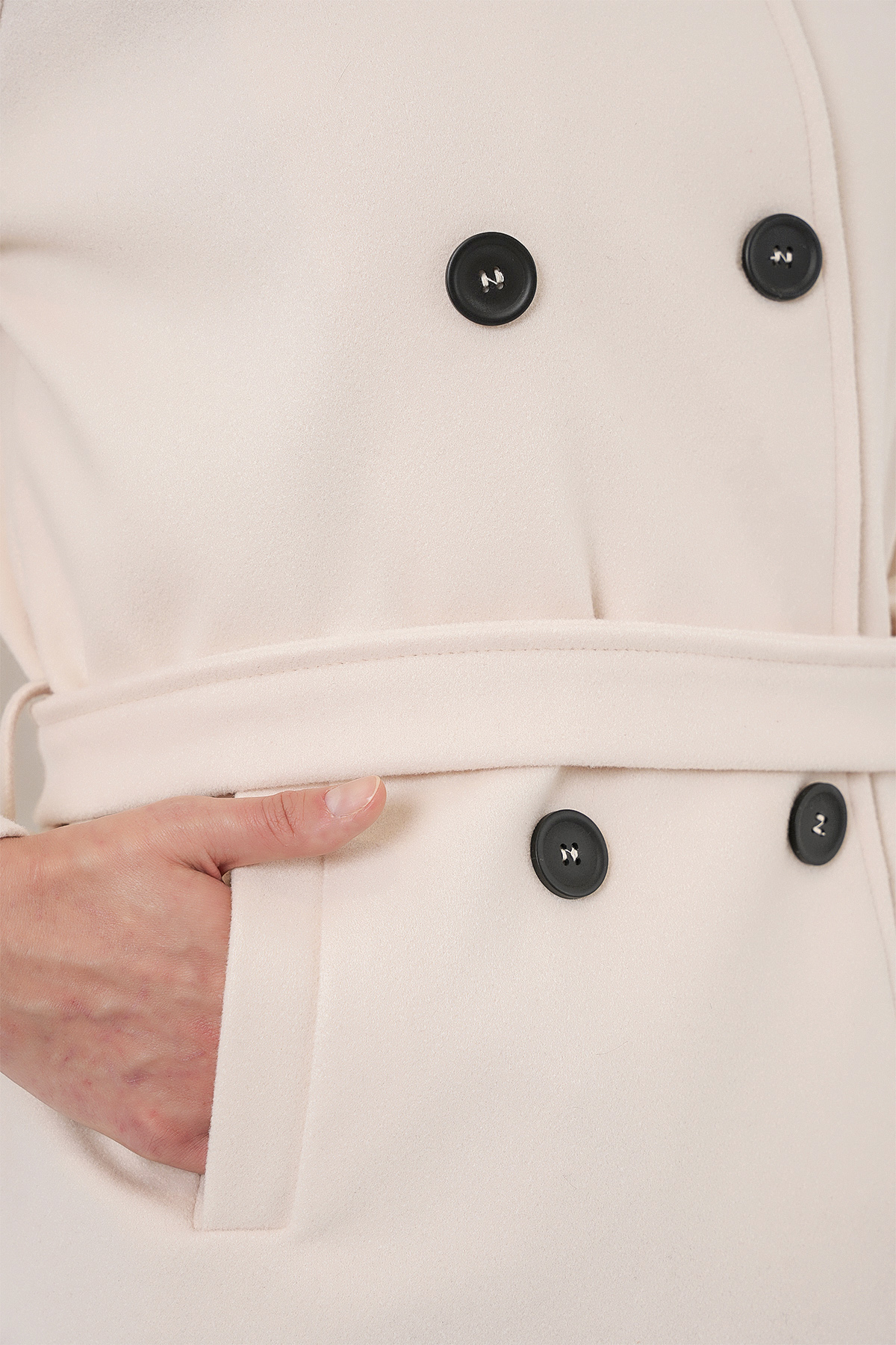 Women's Belted Cashmere Coat 9162 