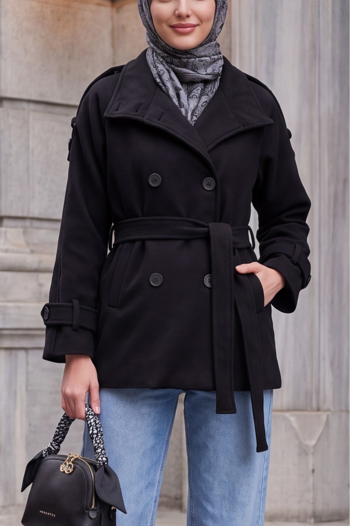 Women's Belted Cashmere Coat 9162 