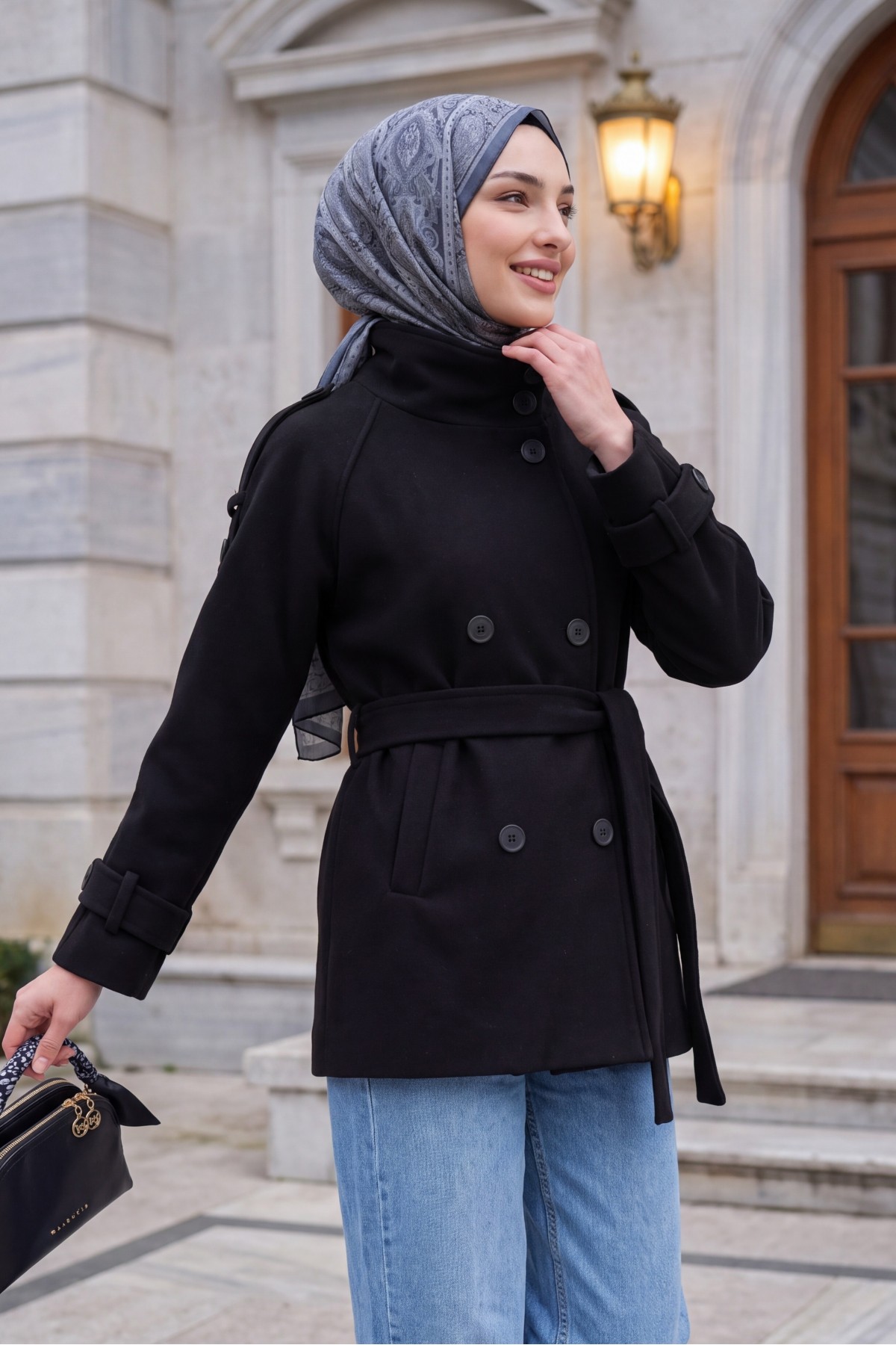 Women's Belted Cashmere Coat 9162 