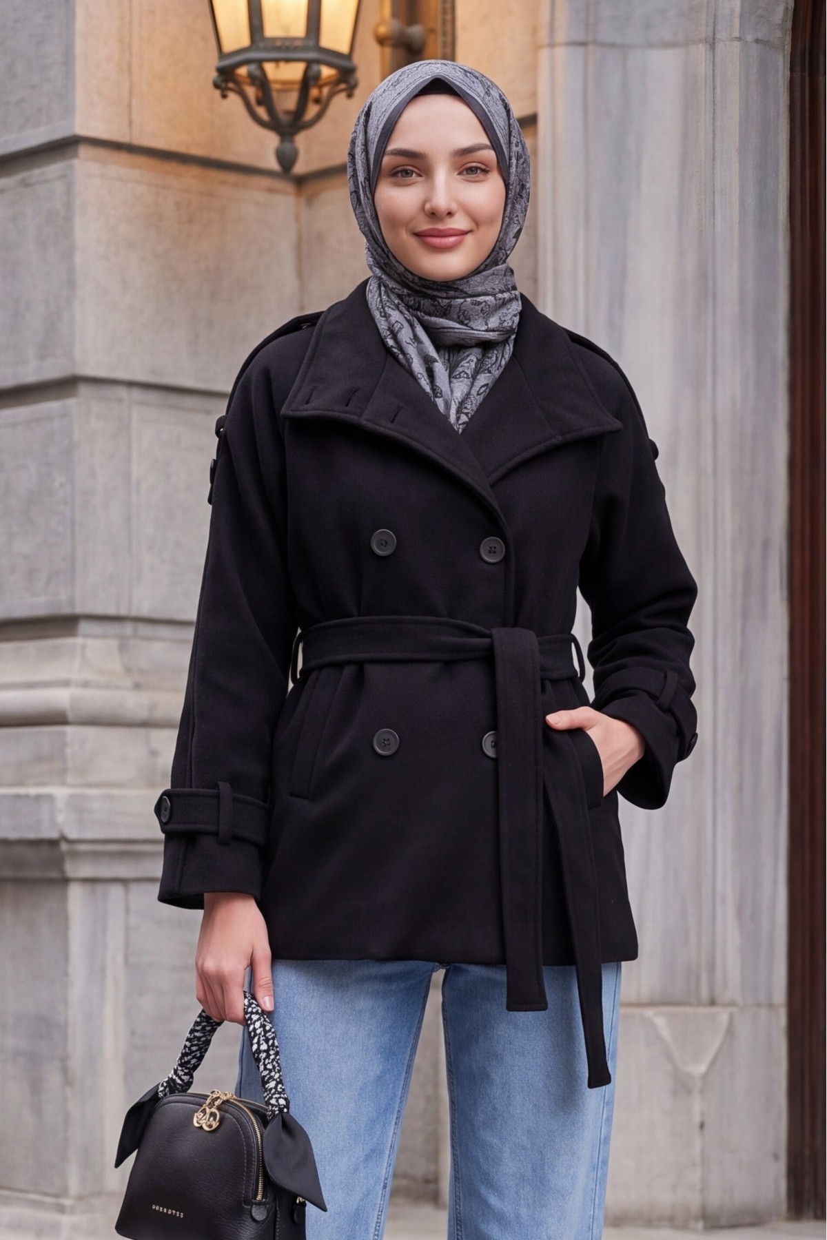 Women's Belted Cashmere Coat 9162 