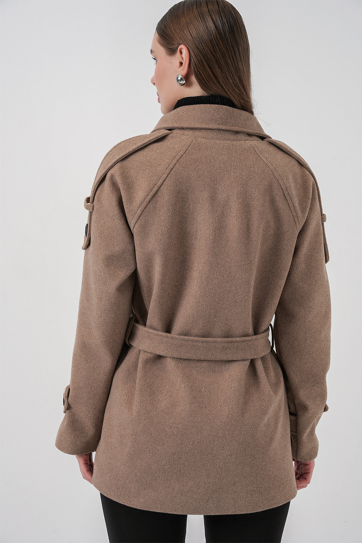 Women's Belted Cashmere Coat 9162 