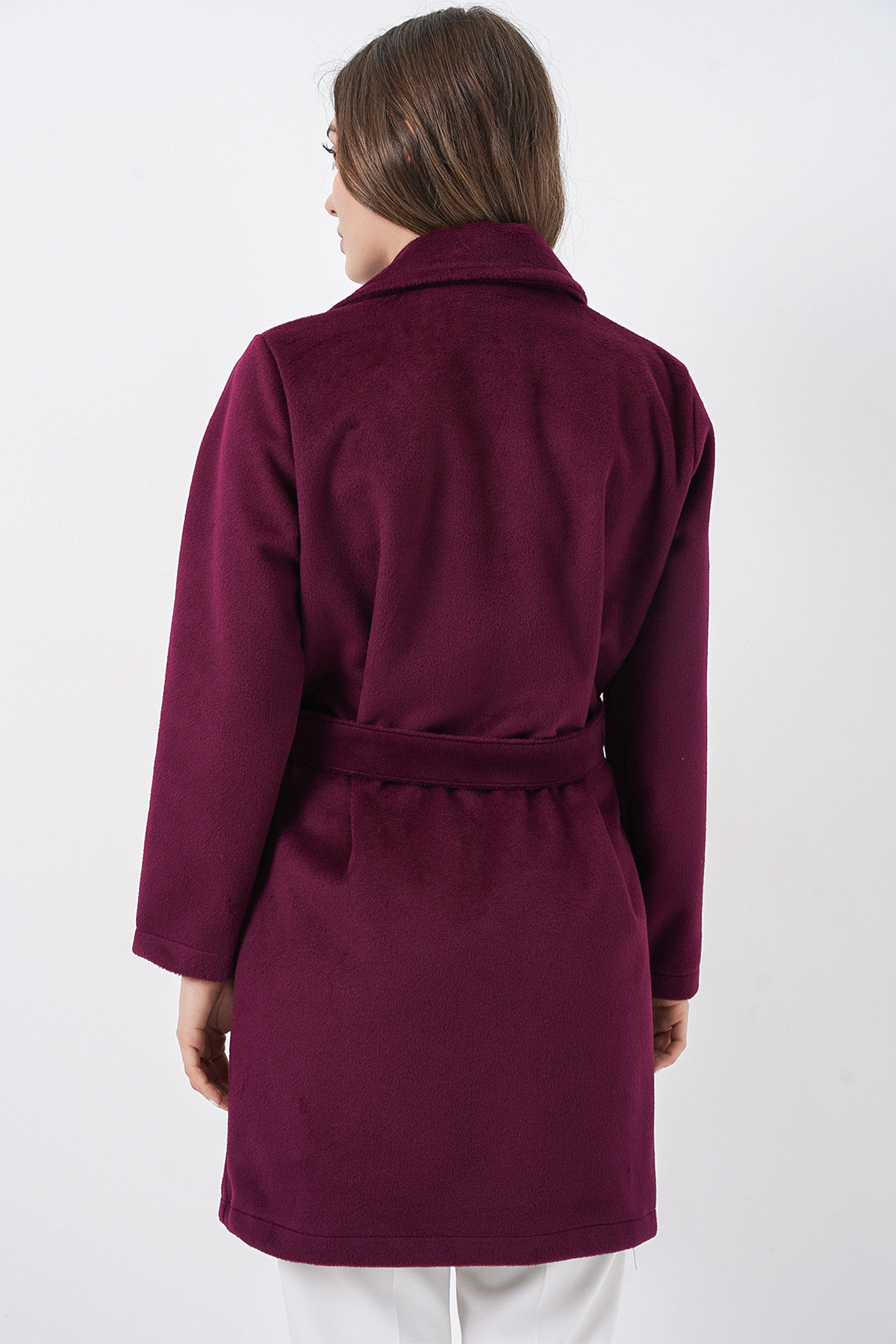 Kadın Kuşaklı Kaban 9171 - Bordo