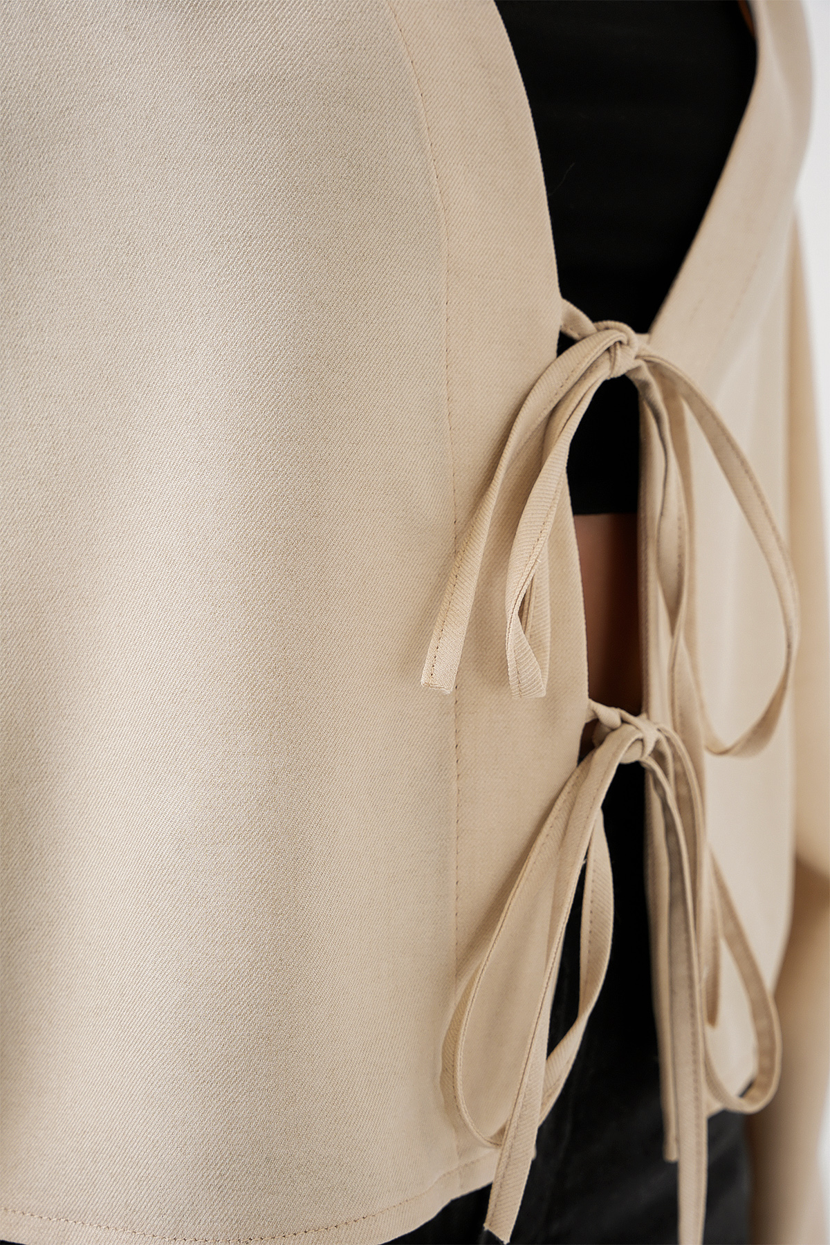 Front Tie Linen Kimono 960 