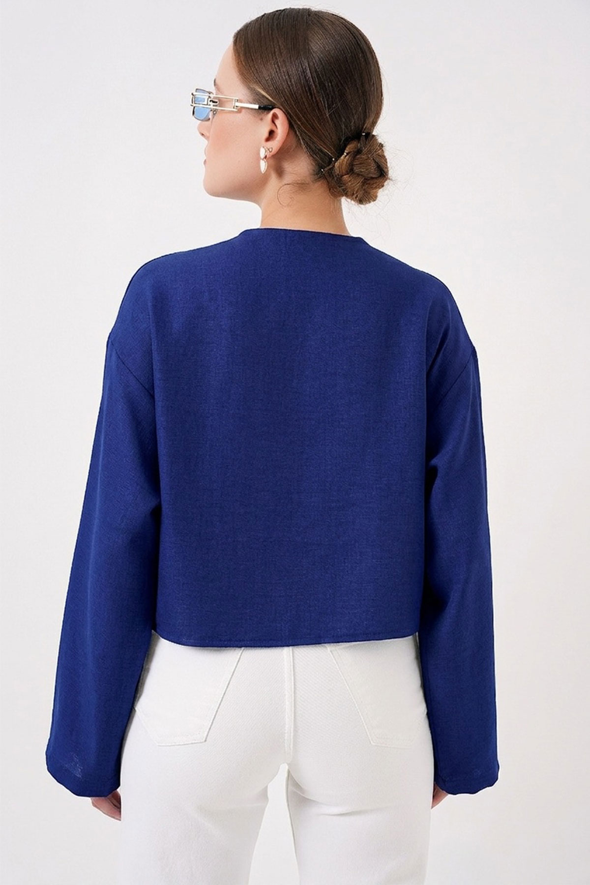 Front Tie Linen Kimono 960 