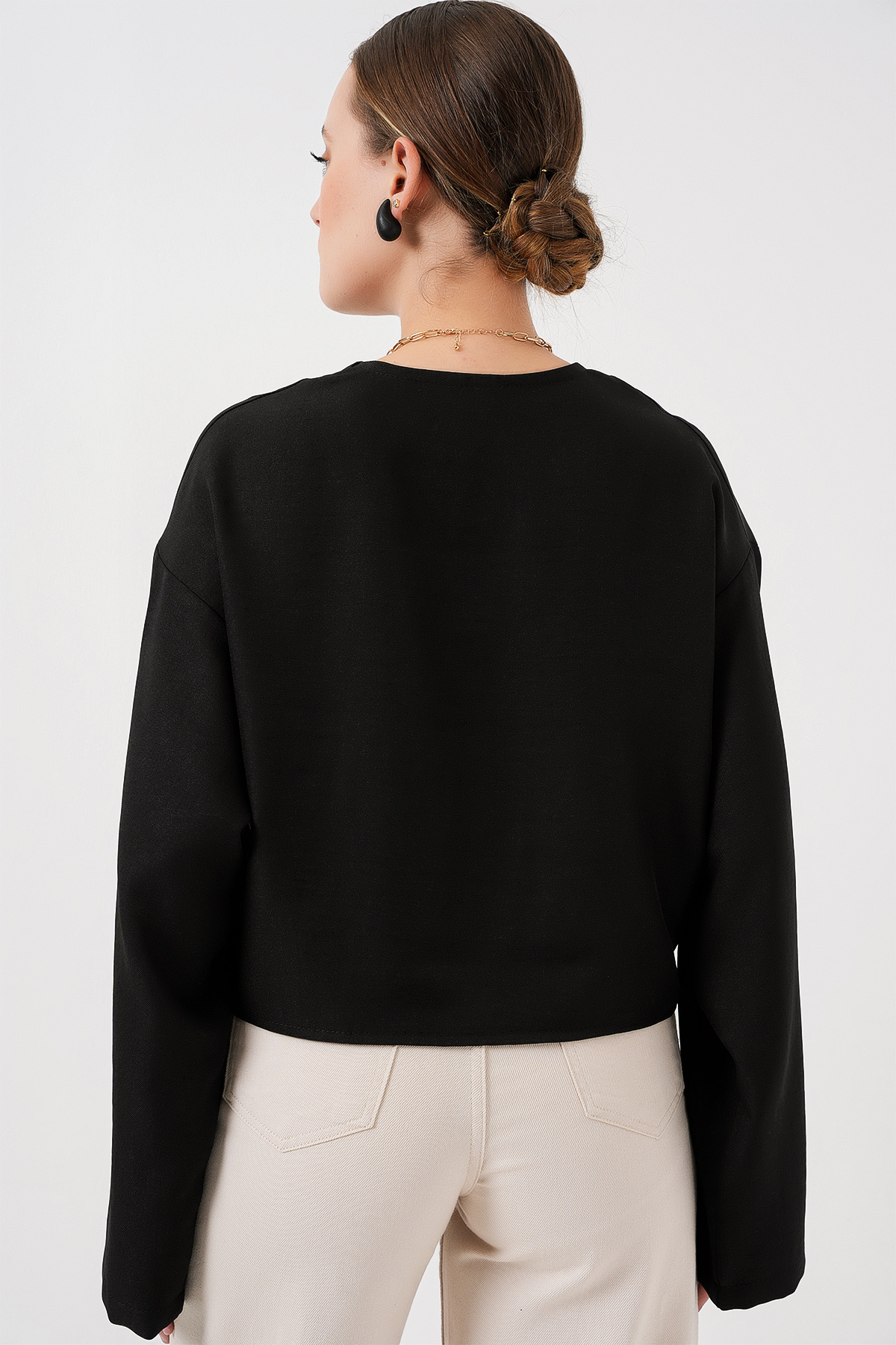 Front Tie Linen Kimono 960 