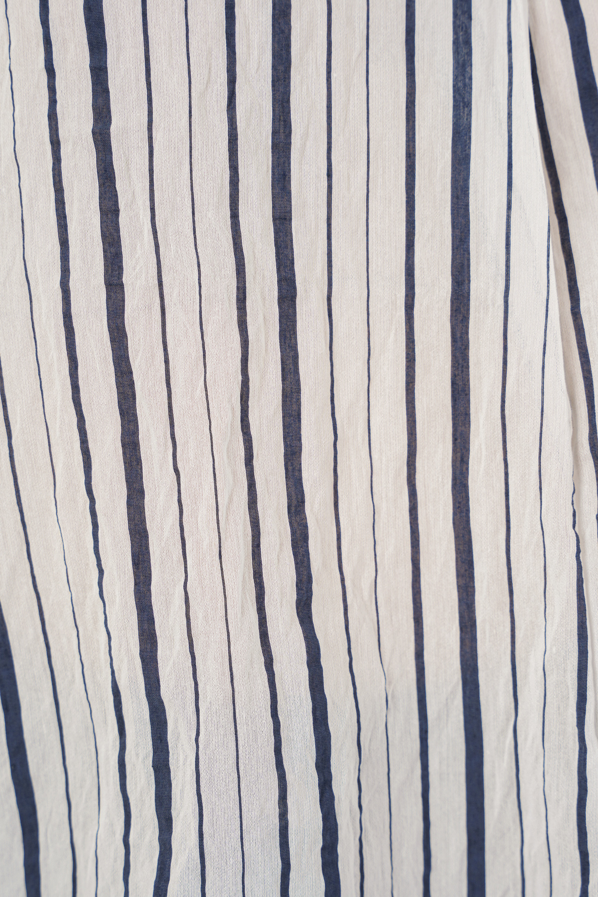 Kadın Çizgili Oversize Bluz 967 - F.Lacivert