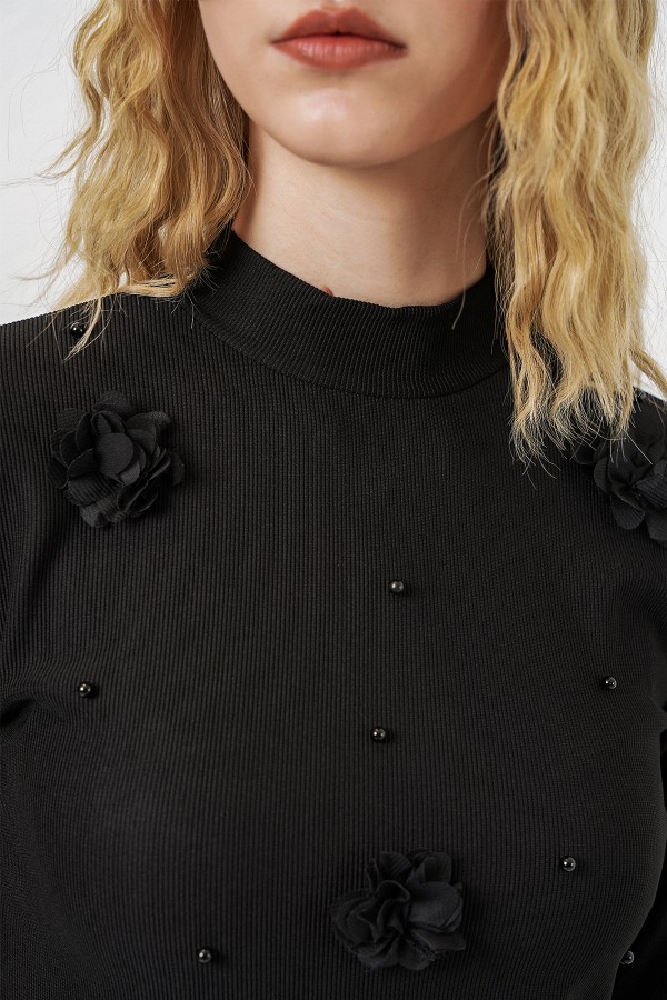 Women's Floral Knitted Blouse 978 