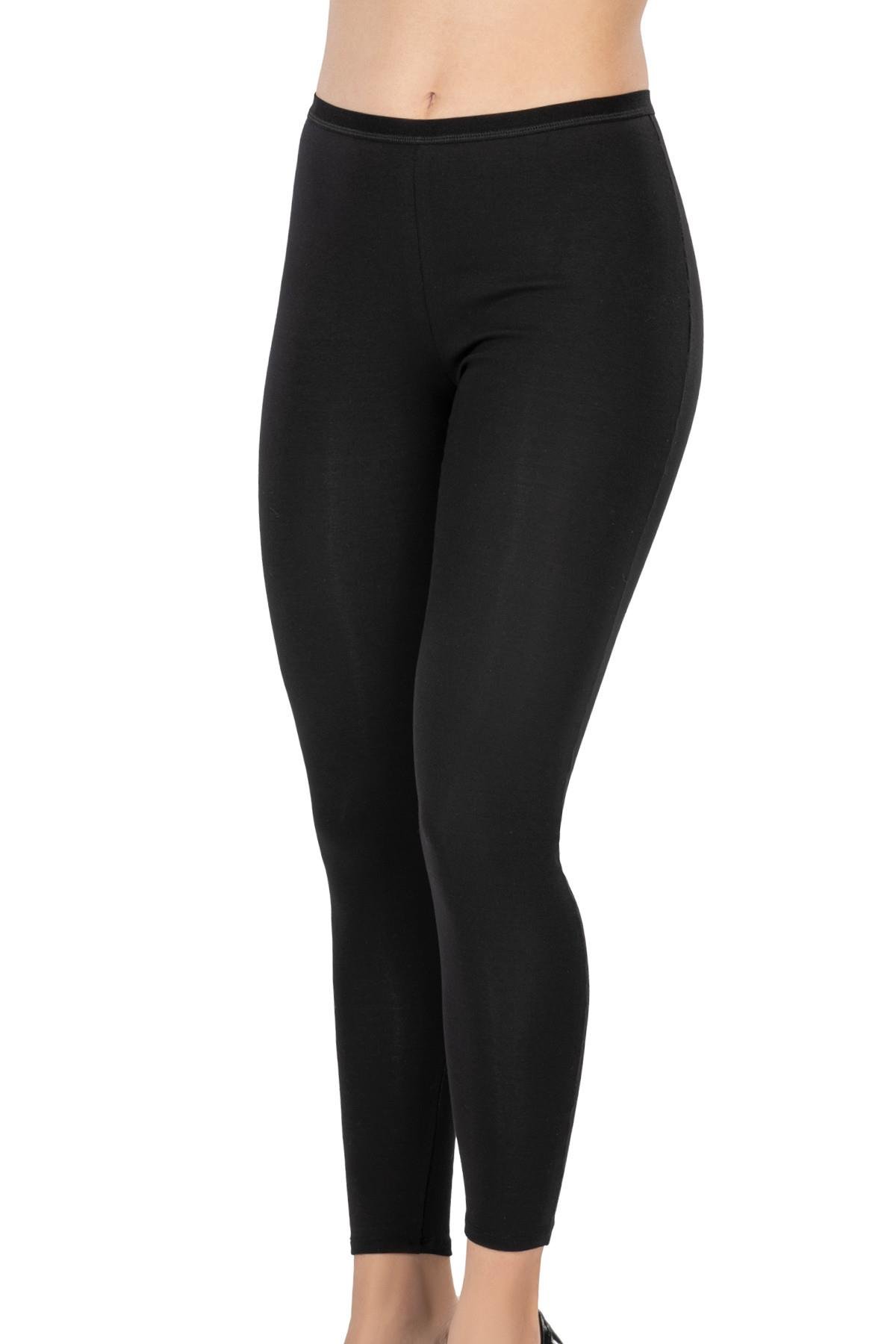 SİYAH MI Podyumplus 1434 Modal Cotton Termal Tayt