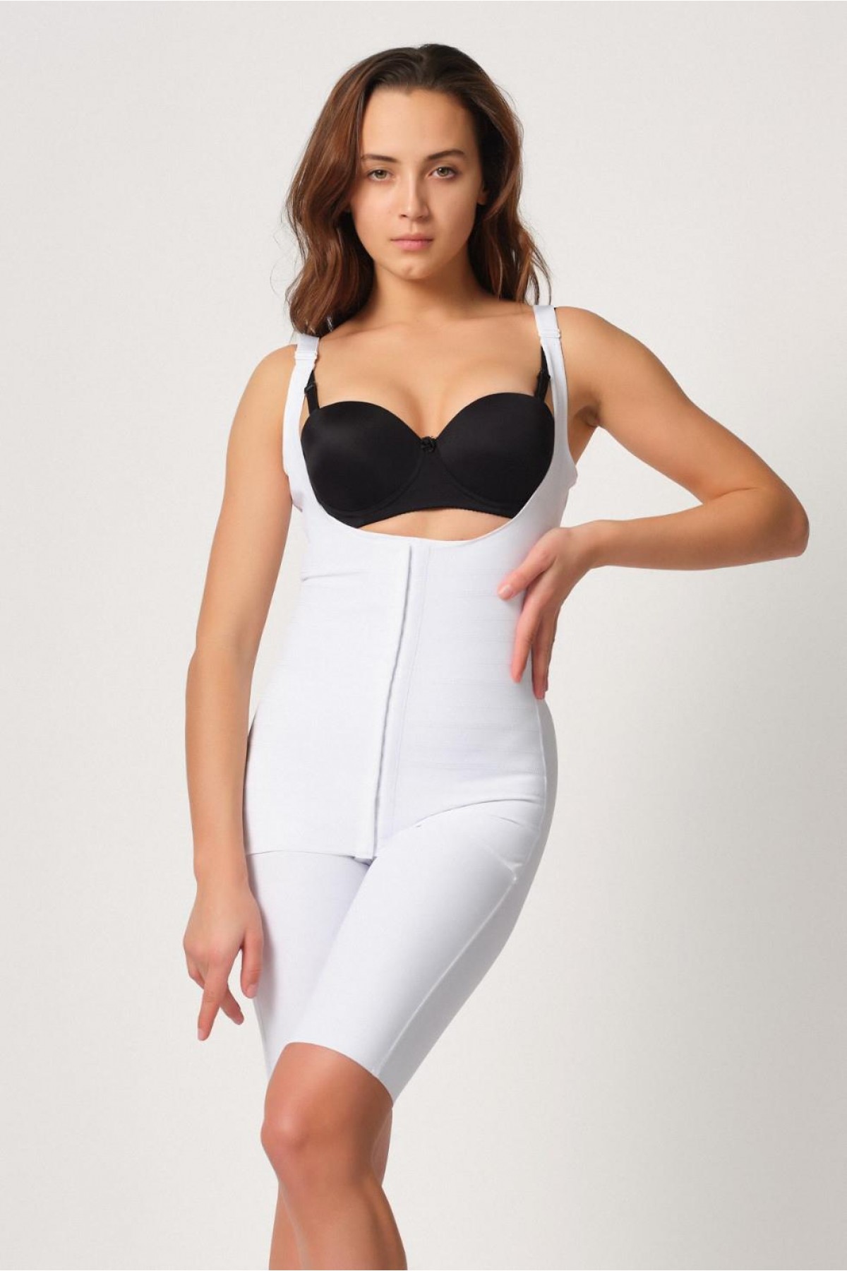 BEYAZ MI Podyumplus 2915 Agraflı Yelek Karyoka Destekli Boy Korse