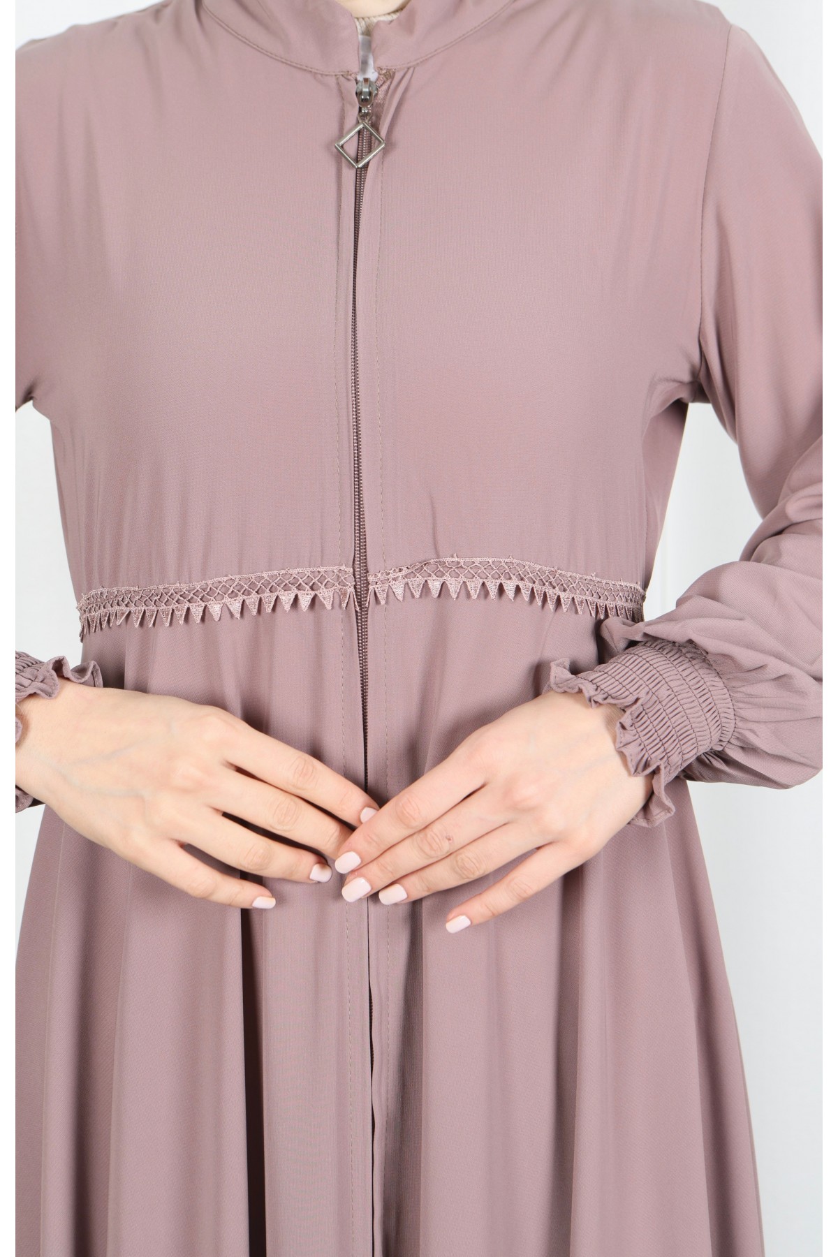 Beli Dantelli Mevlana Ferace Pudra HNT7011