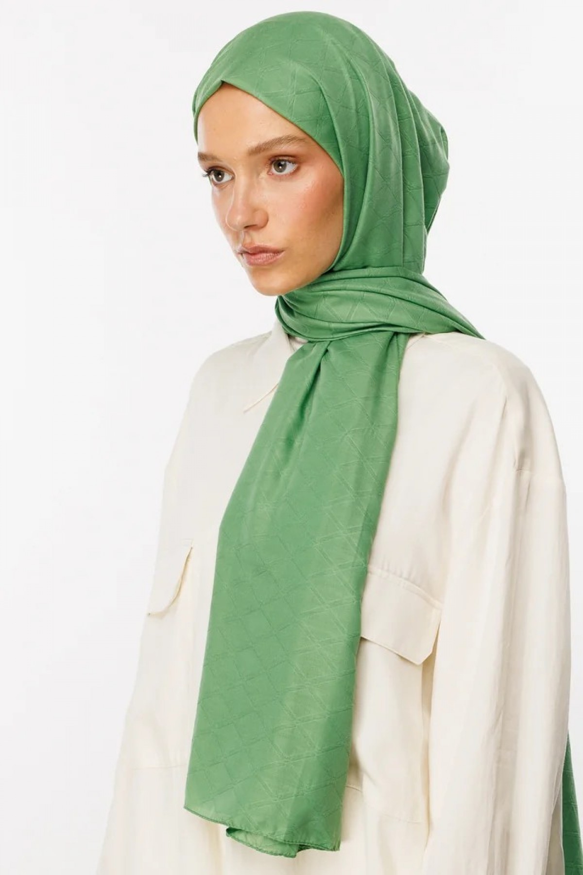 Bambu Jakar Şal - Su Yeşili