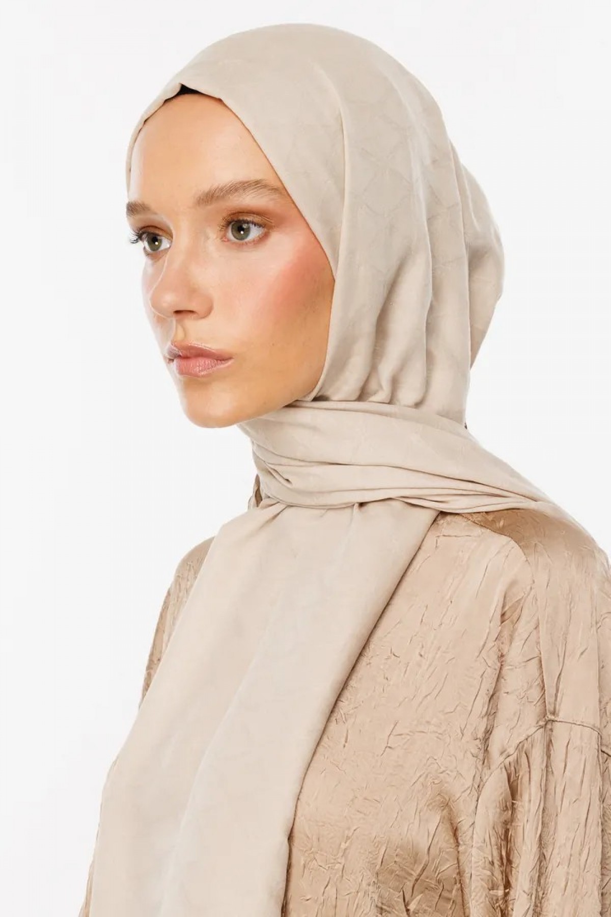 Bambu Jakar Şal - Taş Rengi