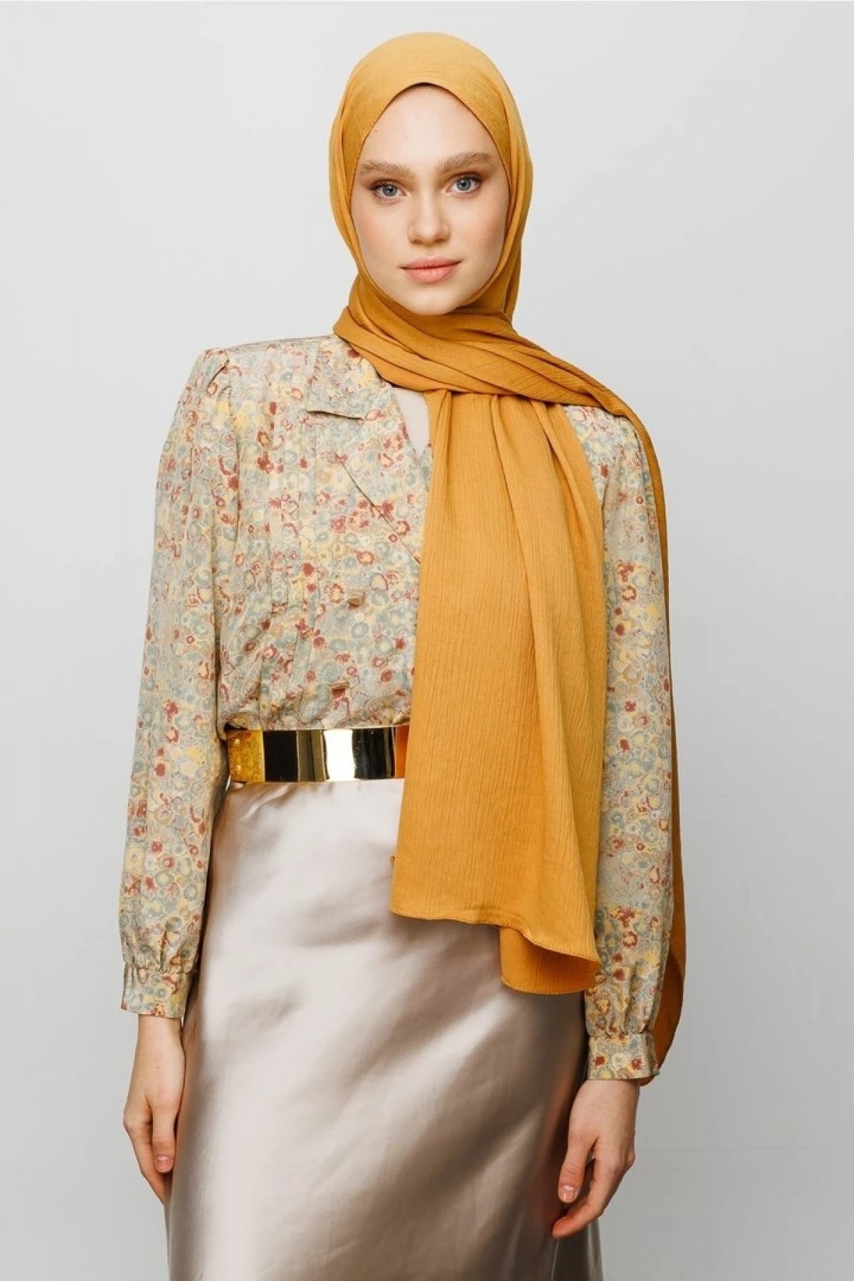 Crinkle Medina Silk Shawl 