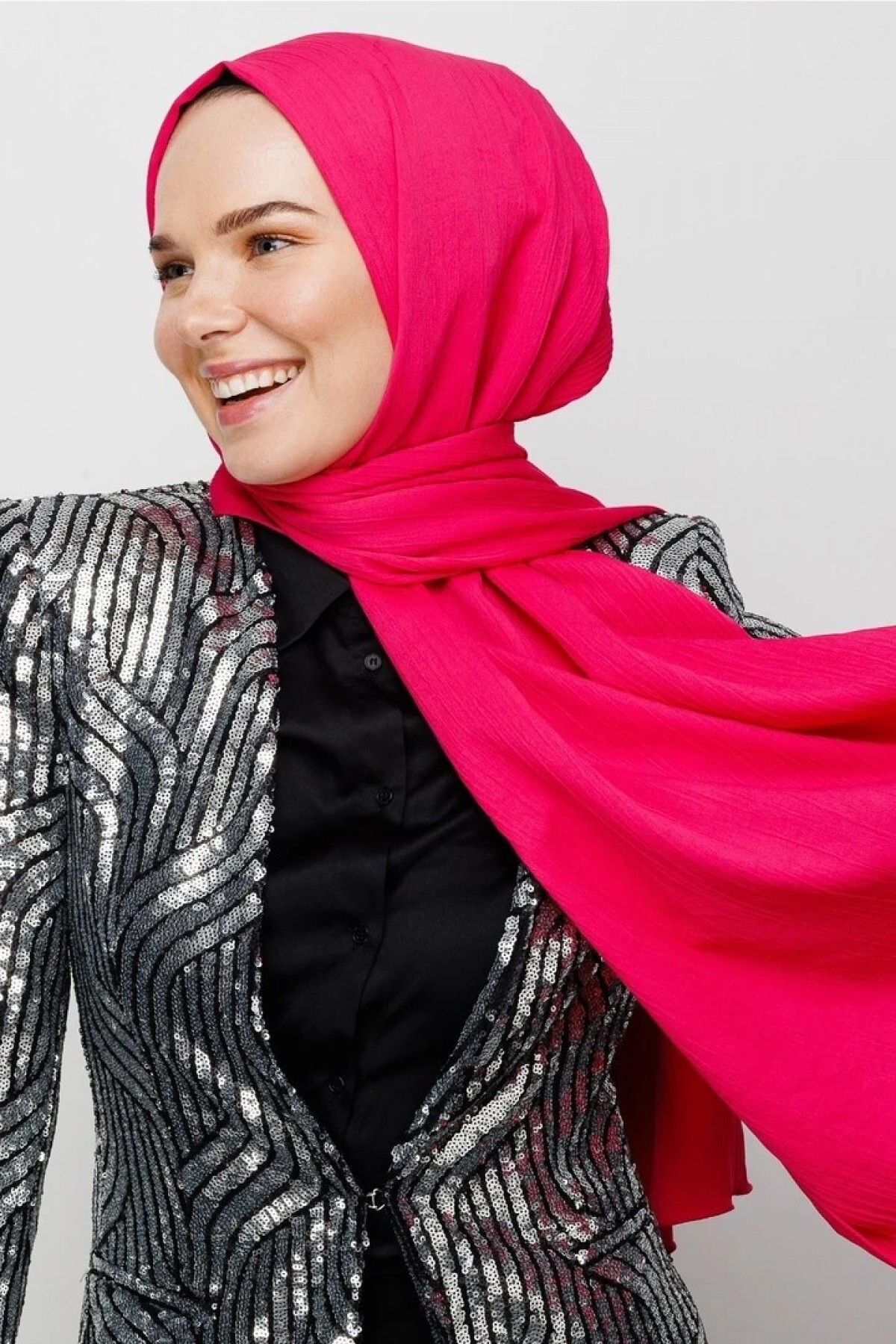 Crinkle Medina Silk Shawl 