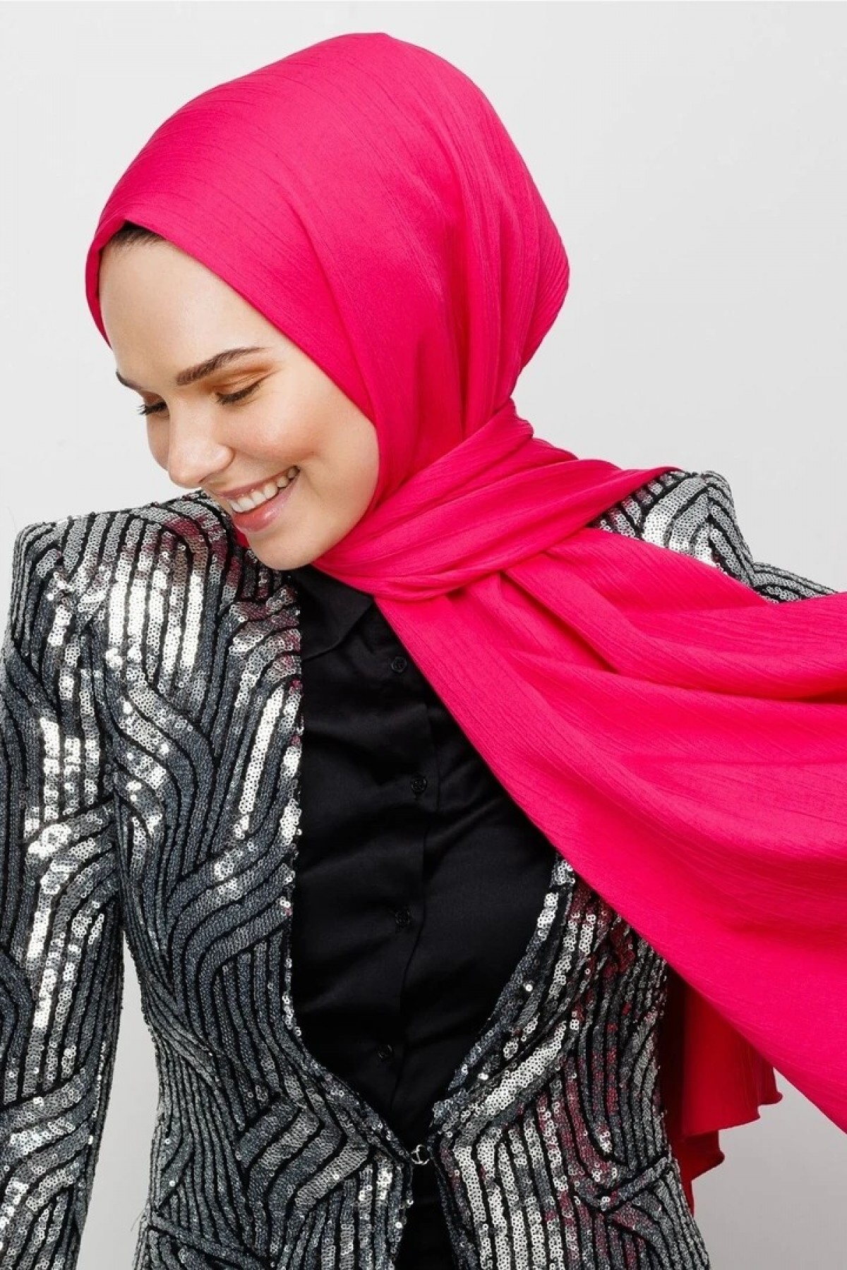Crinkle Medina Silk Shawl 