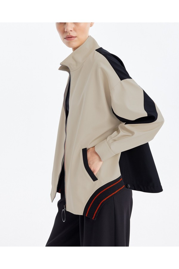 Kadın Parçalı Arka Lastikli Ceket  - 31530CKT