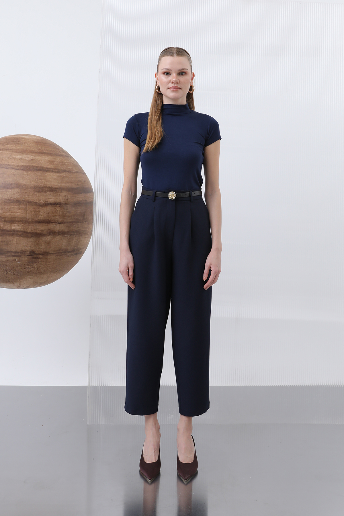 Women's Short-Sleeved Turtleneck Undershirt 