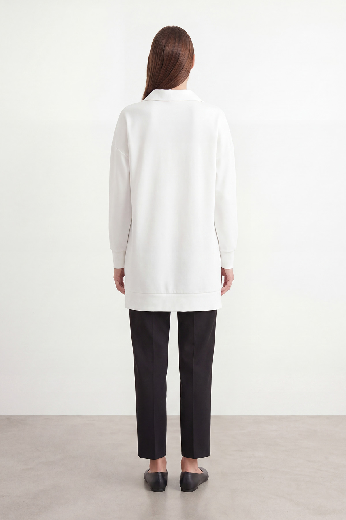 Women's Tunic with Zipper Detail and Double Pockets – 10783TUN