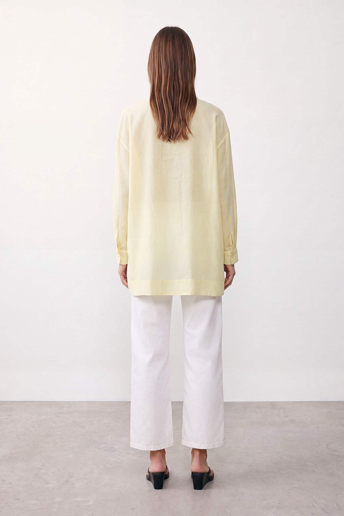 Embroidered Long-Sleeved Woven Shirt