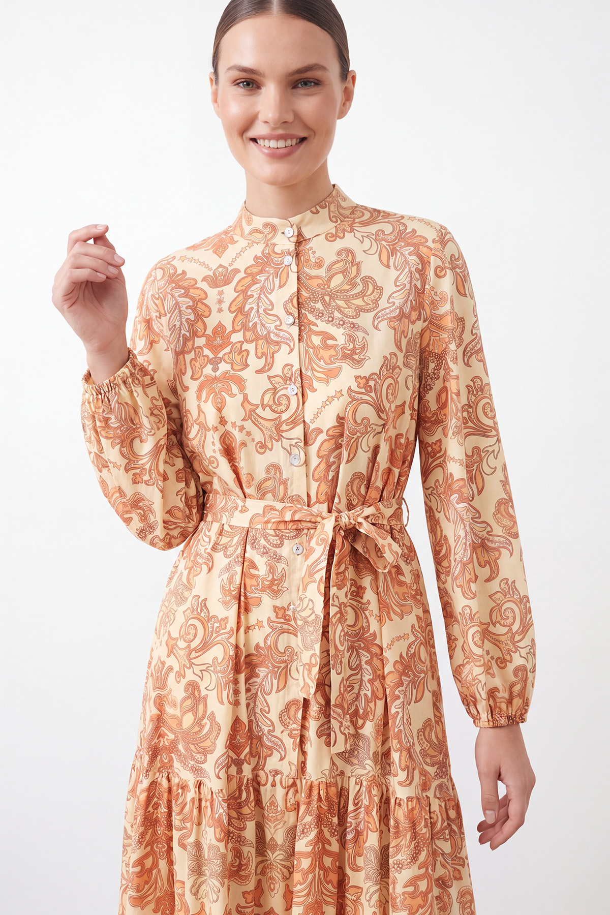Women's Ethnic Patterned Long Dress