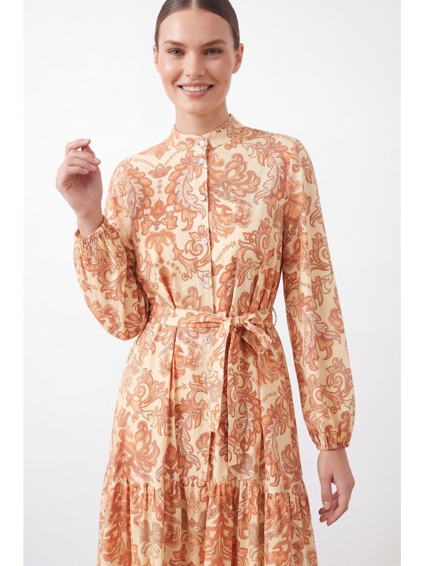 Women's Ethnic Patterned Long Dress