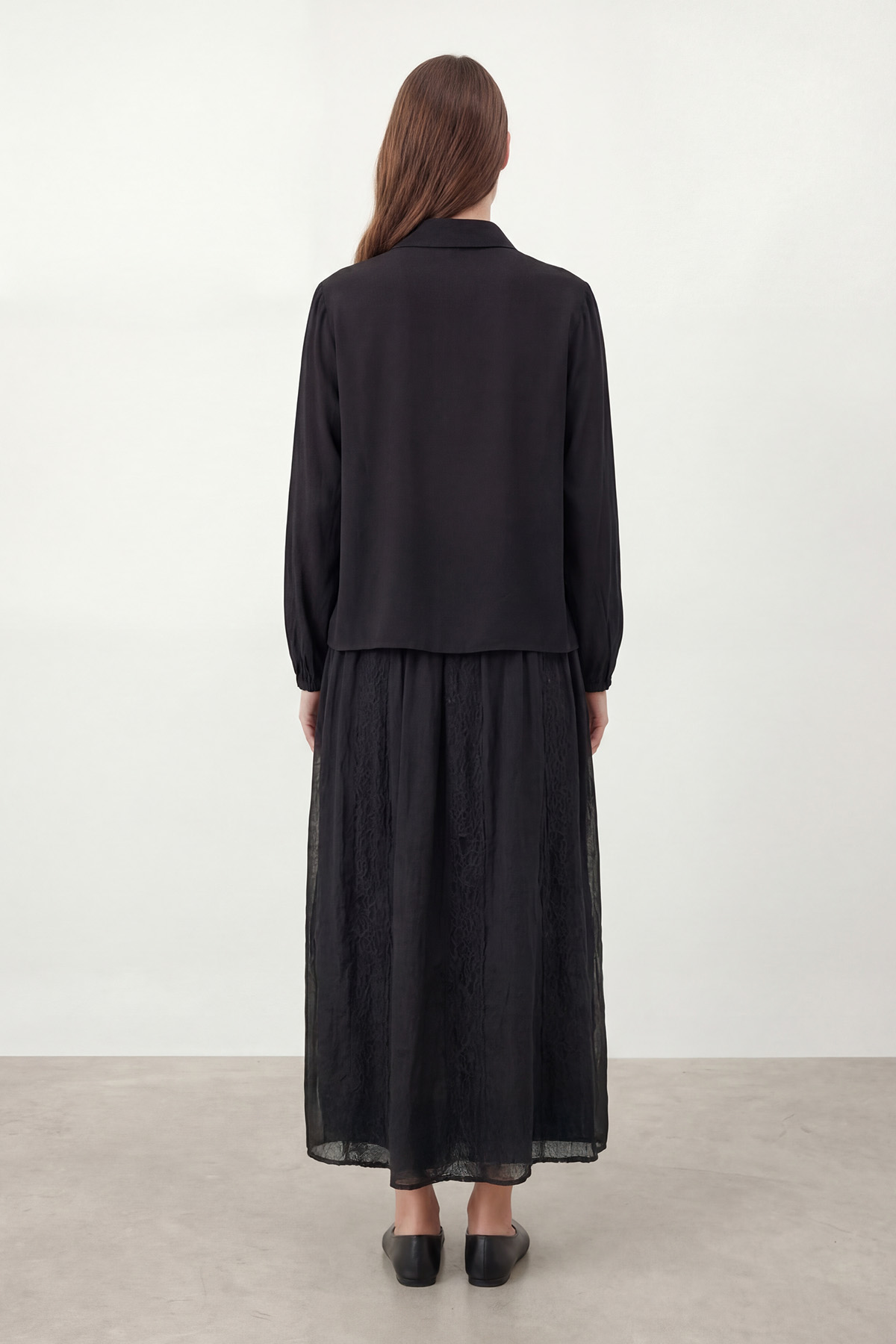 Kadın Dantel Tül Detaylı Etekli Takım – 14467TKS