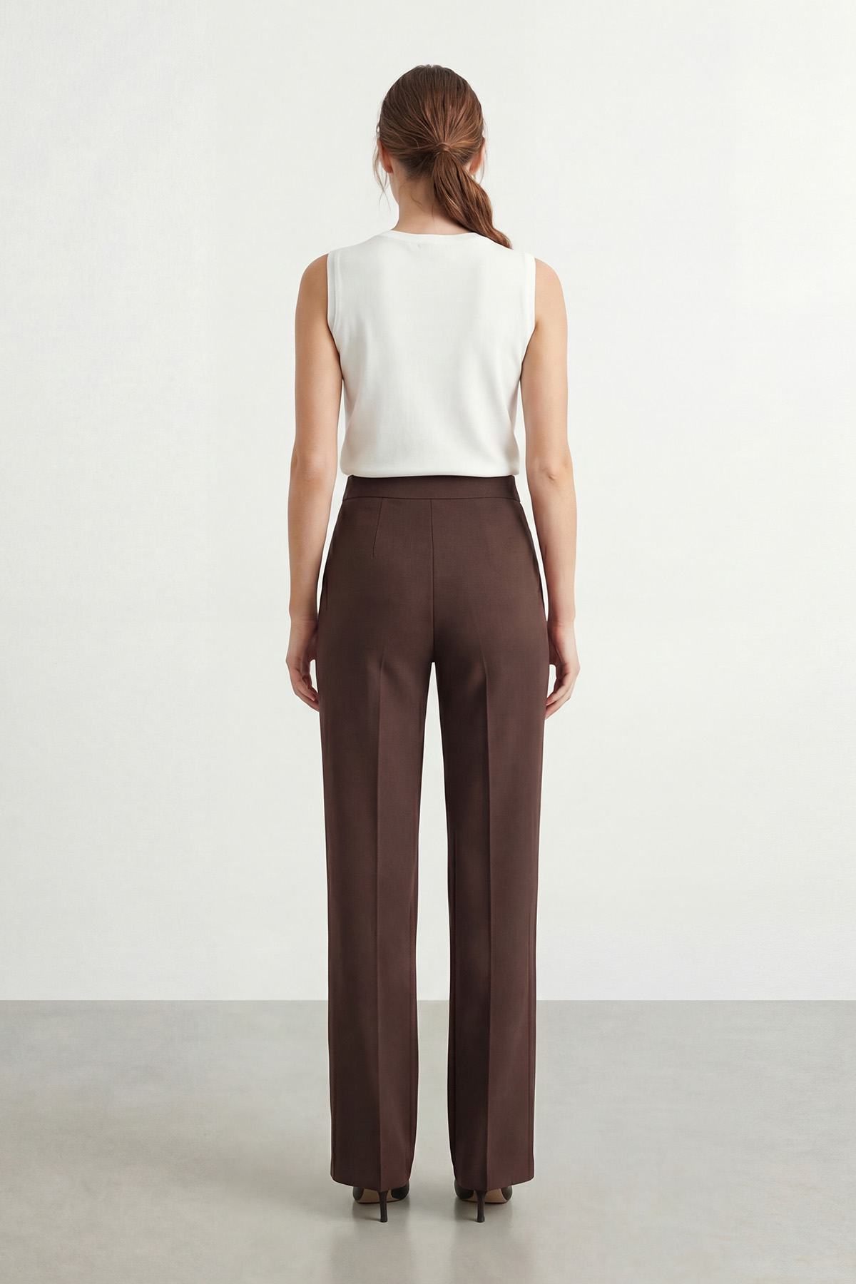 Women's High-Waisted Wide-Leg Trousers – 18298PNT
