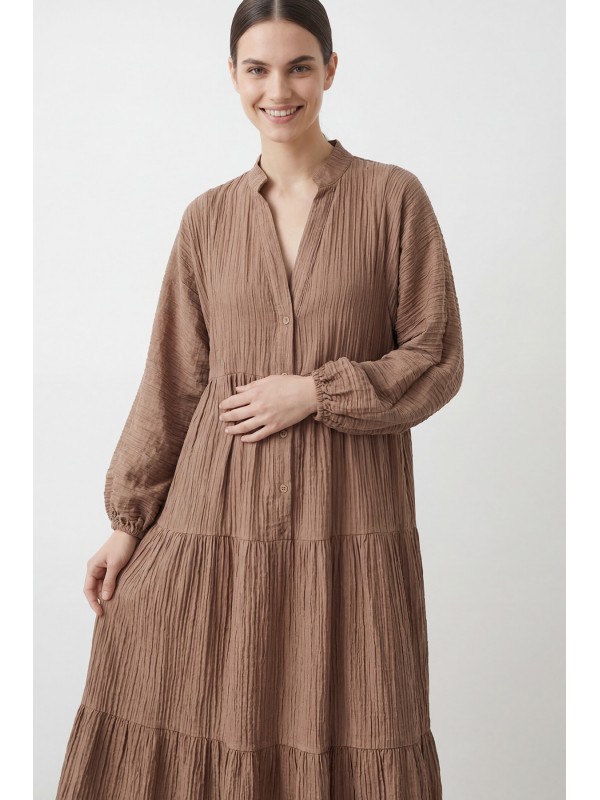 Women's V-Neck Layered Dress – 32461ELB