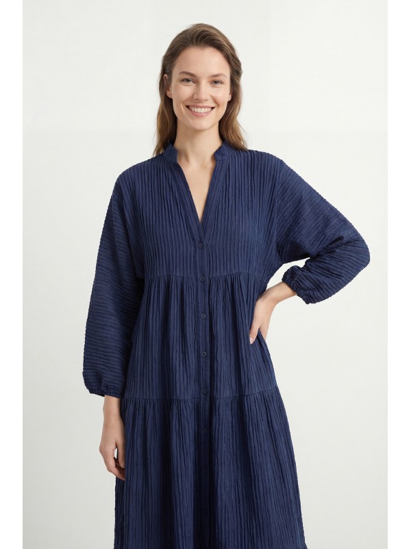 Women's V-Neck Layered Dress – 32461ELB