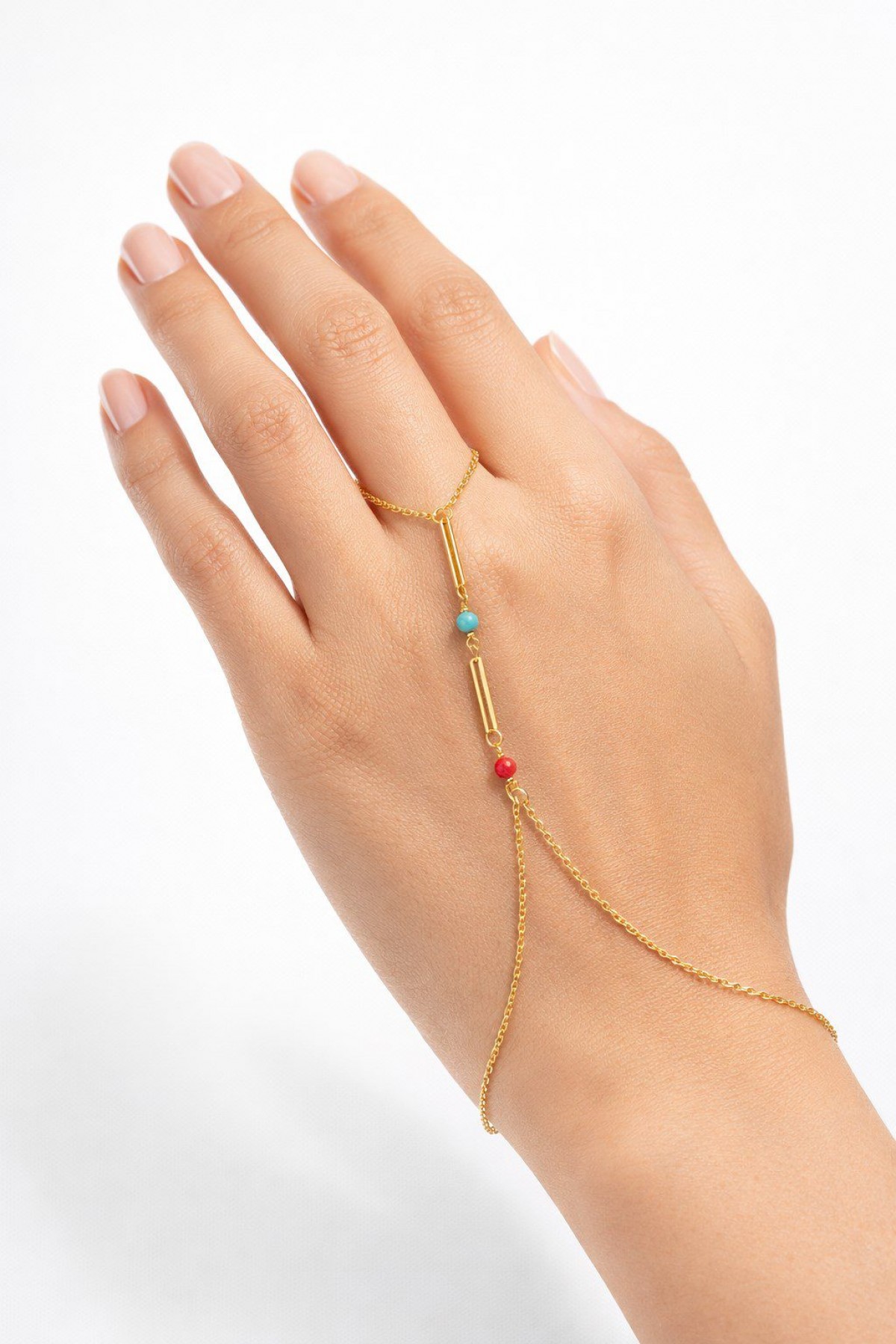 Altın Renk Boncuk Ataç Çelik Şahmeran - 3871