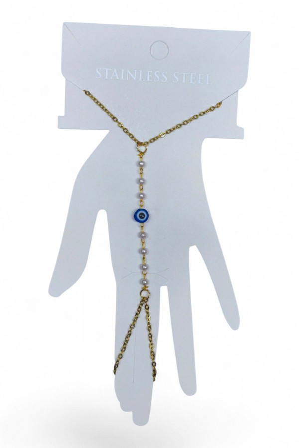 Altın Renk Göz İnci Çelik Şahmeran - 3872