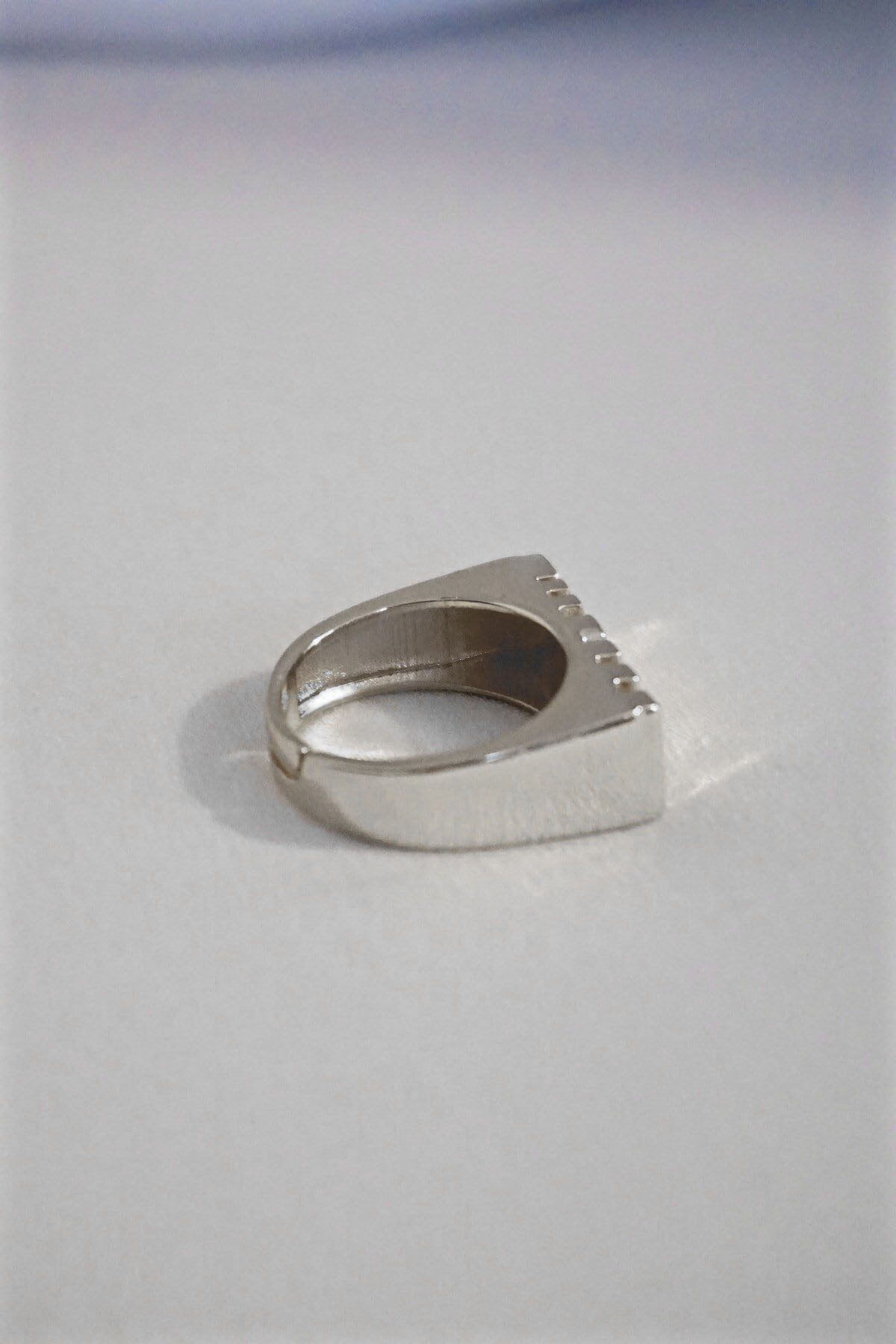 Kadın Amour Yazılı Gümüş Renk Ayarlanabilir Yüzük