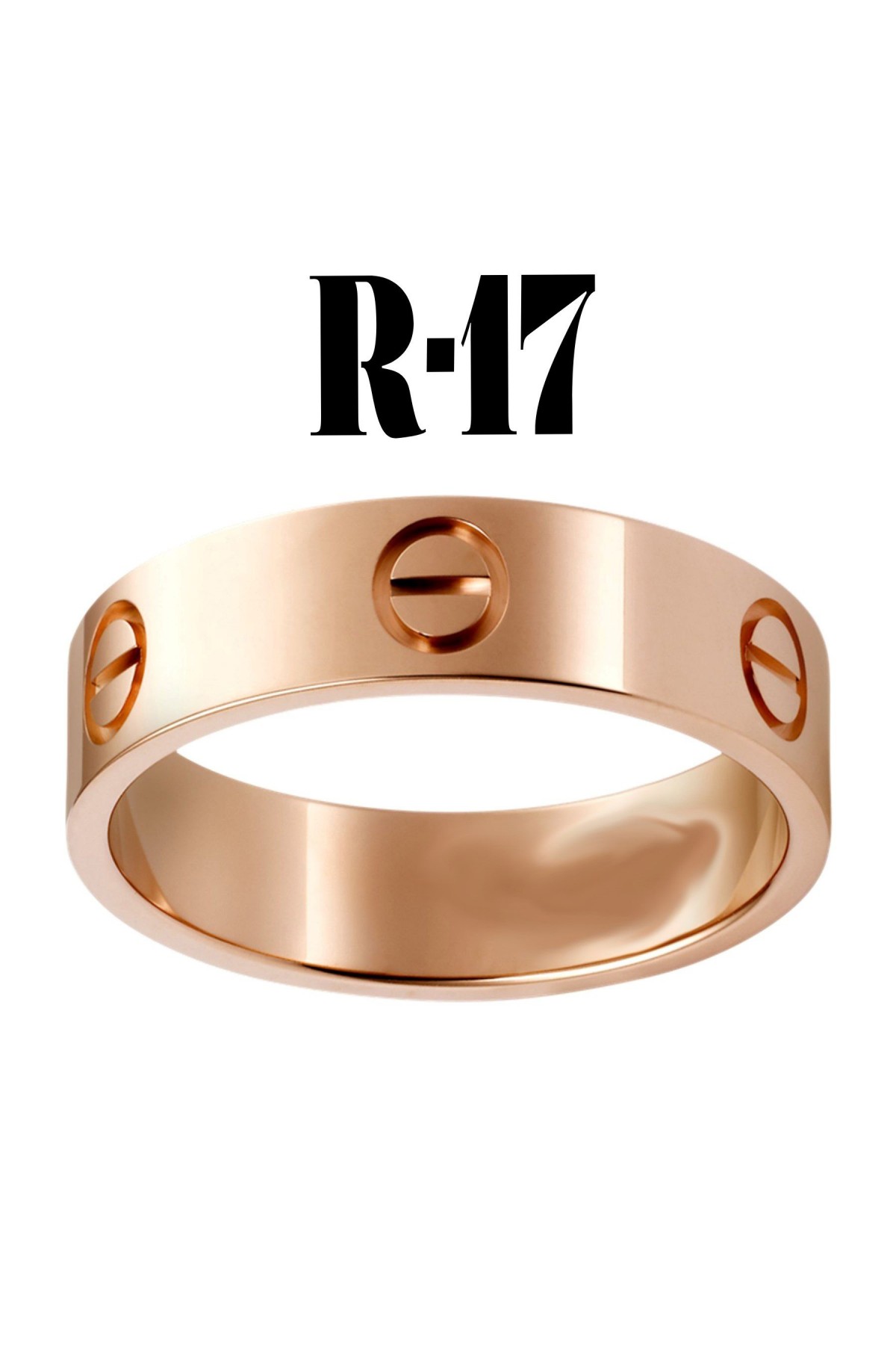 Kartier Düz Yüzük Rose Renk 17 Numara