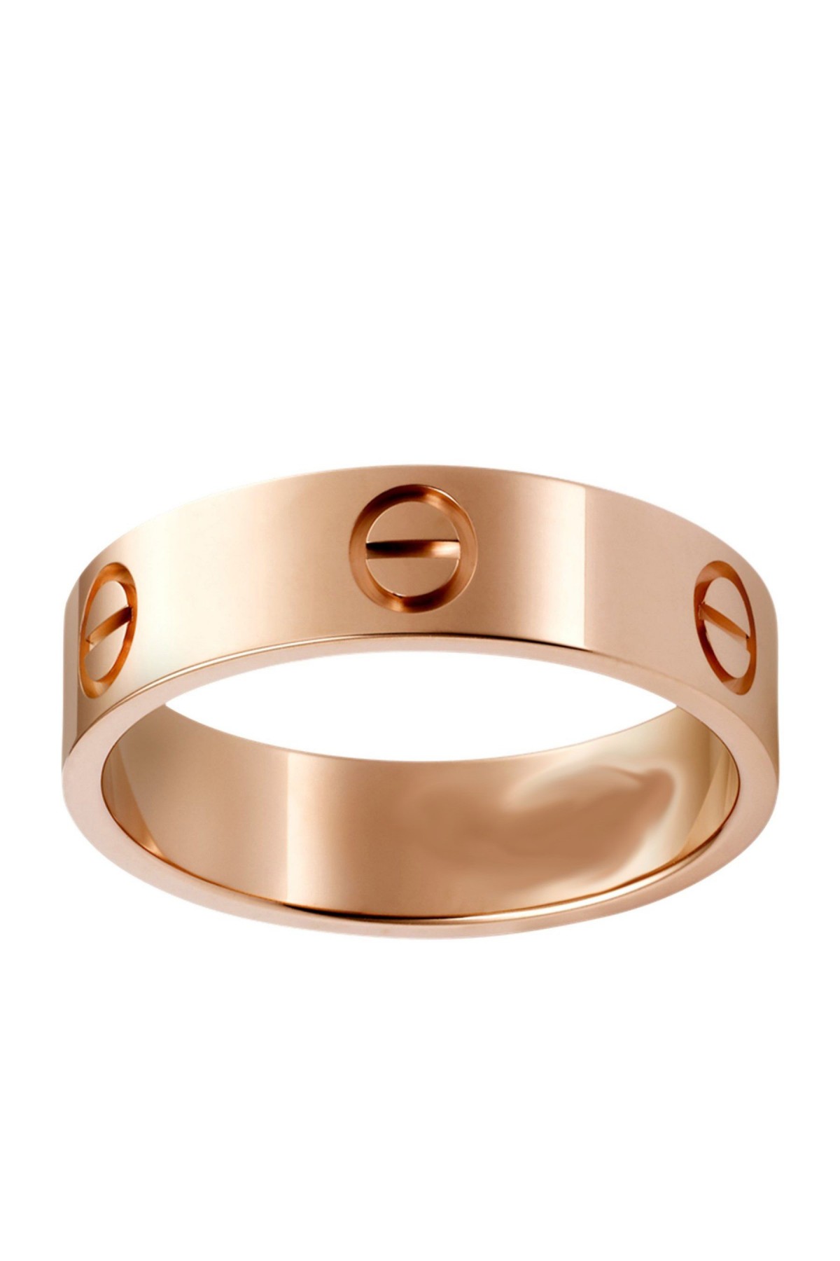 Kartier Düz Yüzük Rose Renk 17 Numara