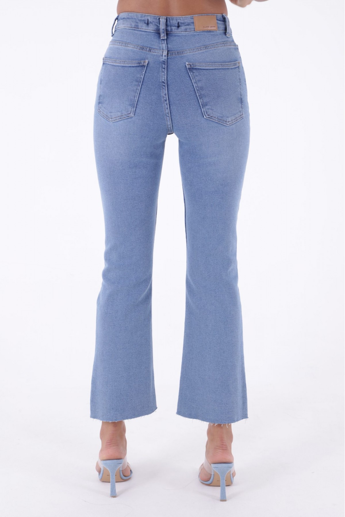 İspanyol Mom Fit Kot Pantolon 1706 Açık Mavi Kot