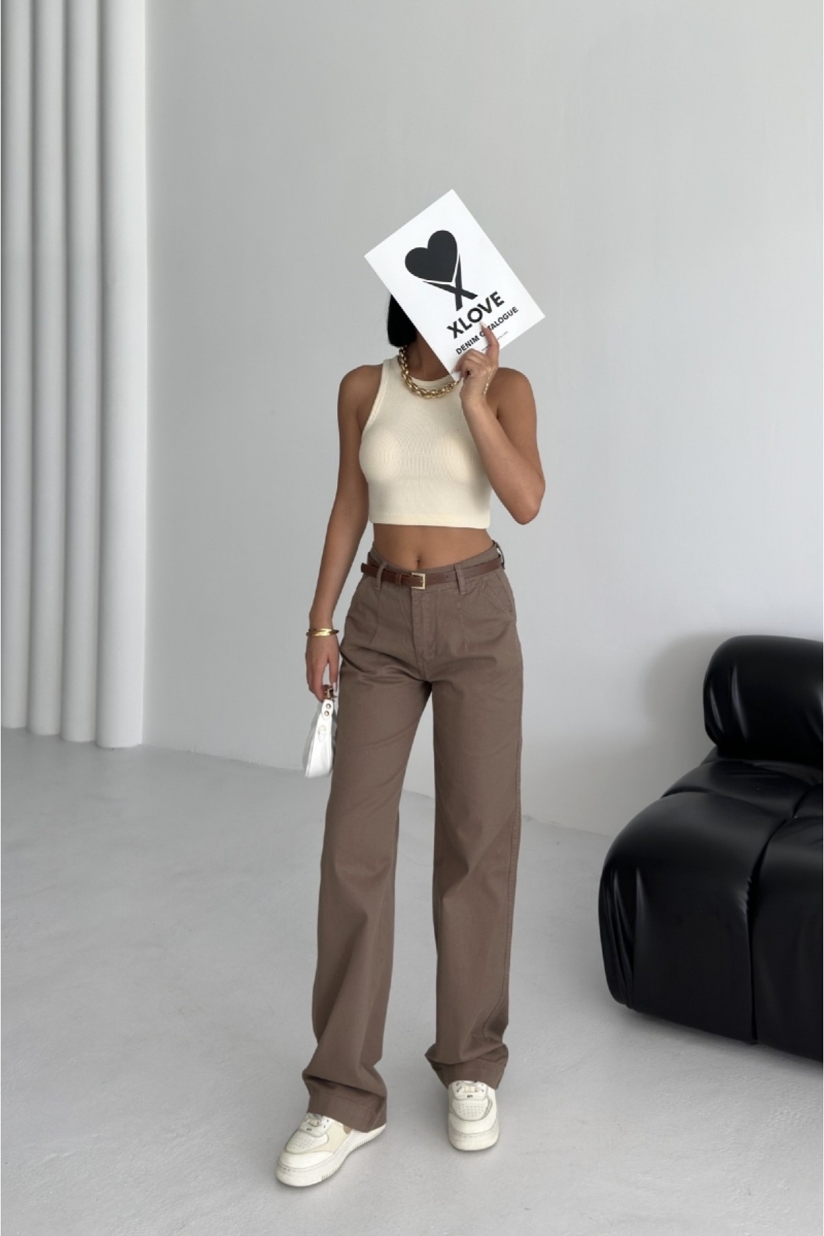 Pensli Kot Pantolon 7069 Toprak