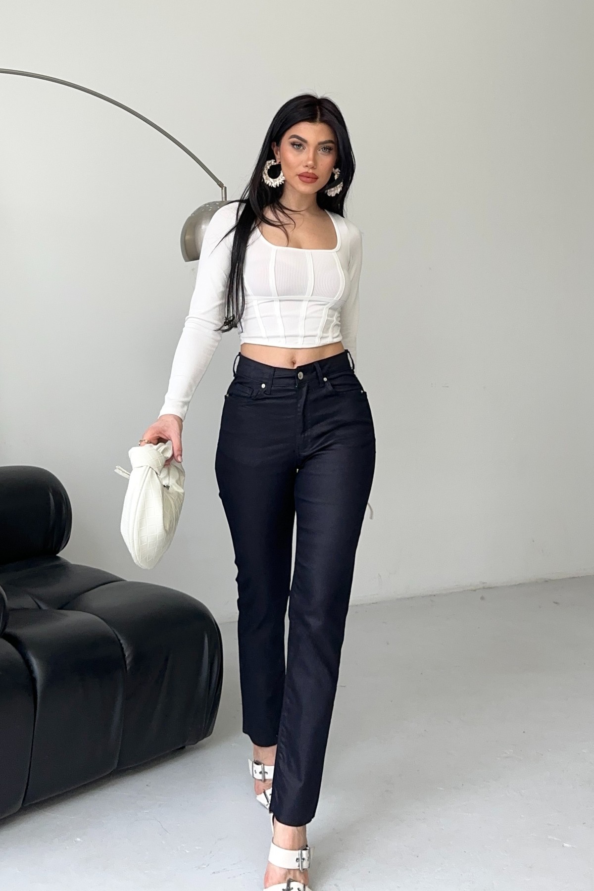 Mom Fit Jean Navy Blue Color